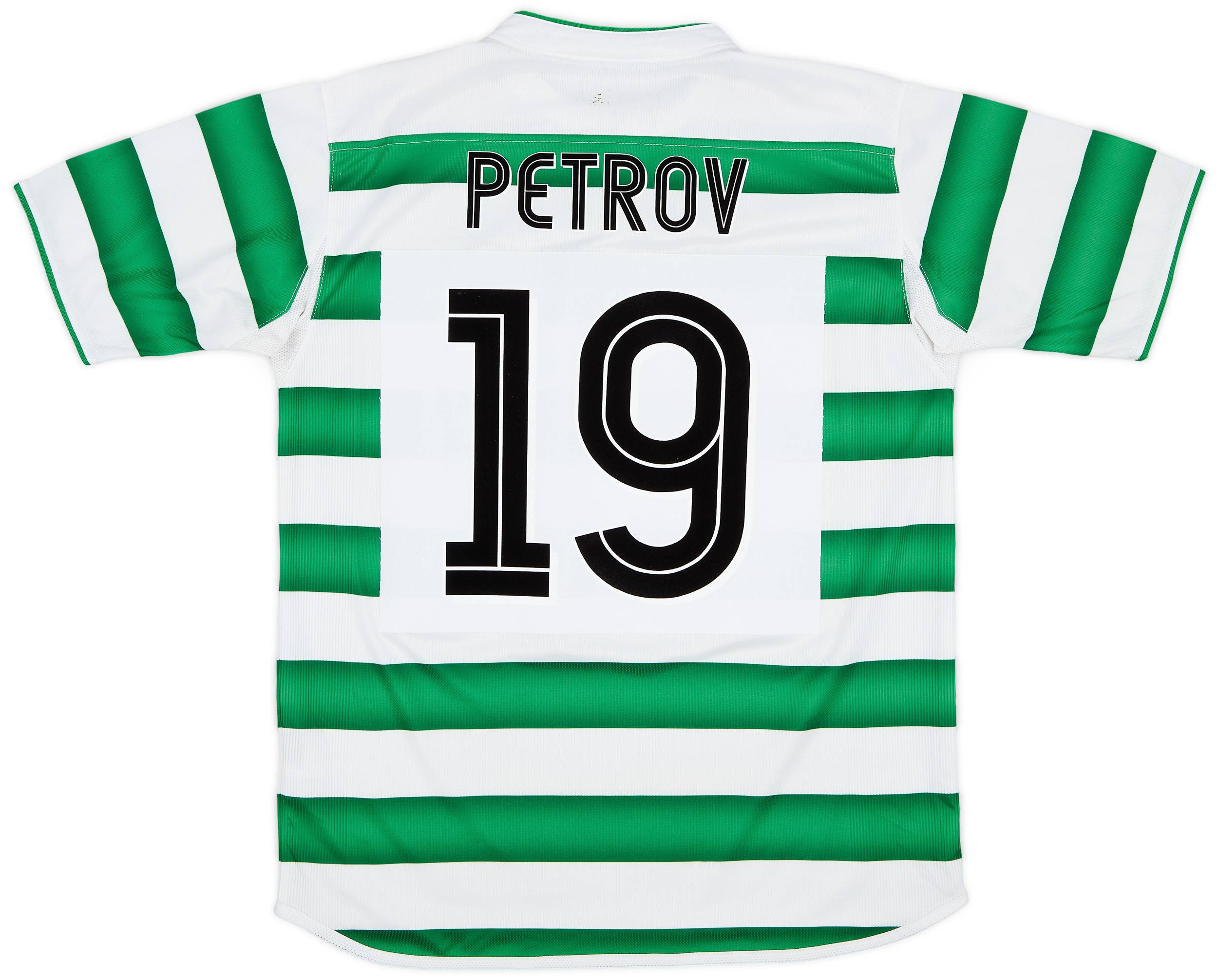 2003-04 Celtic Home Shirt Petrov #19 - 7/10 - (M)
