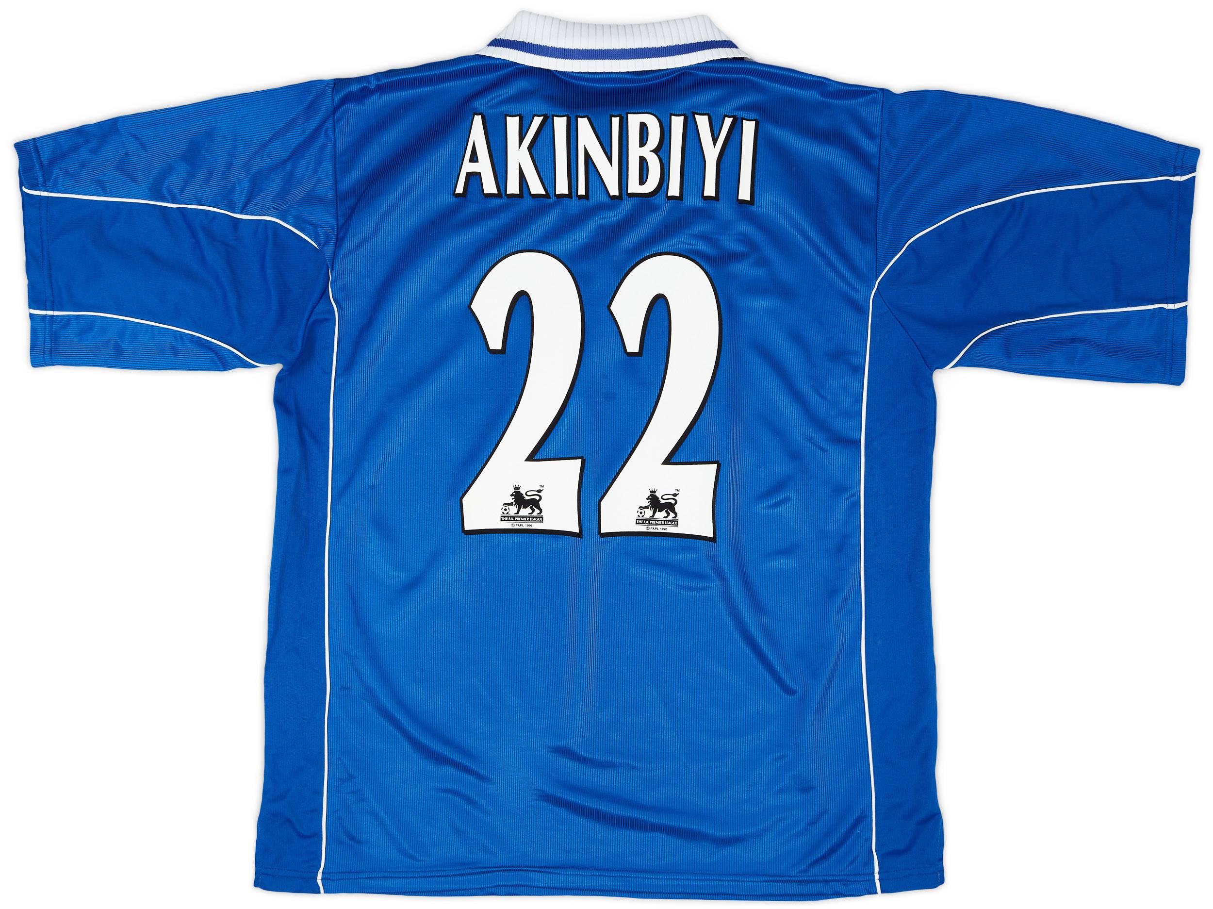 2000-01 Leicester Home Shirt Akinbiyi #22 - 8/10 - (XL)
