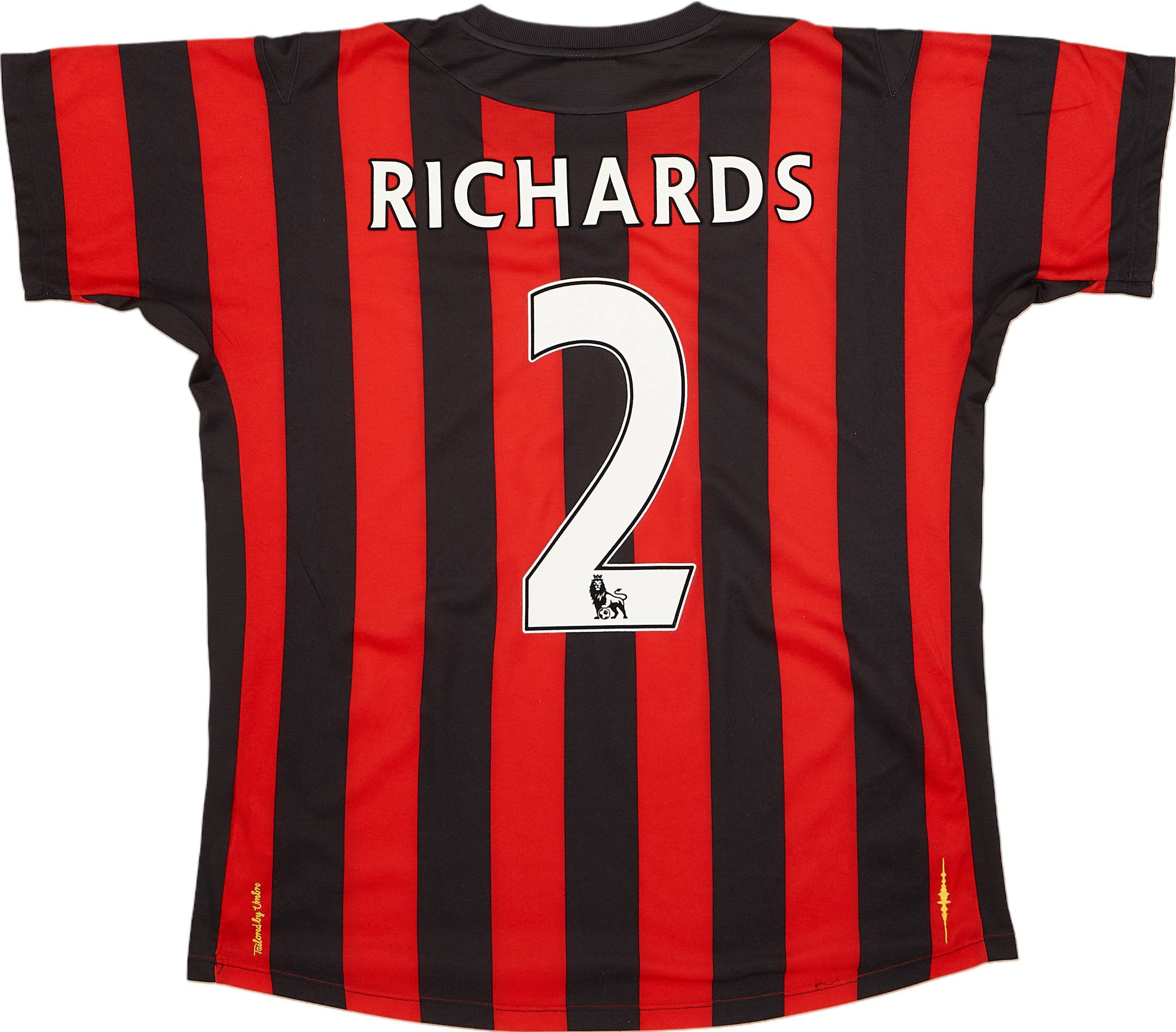2011-12 Manchester City Away Shirt Richards #2 - 9/10 - (L)