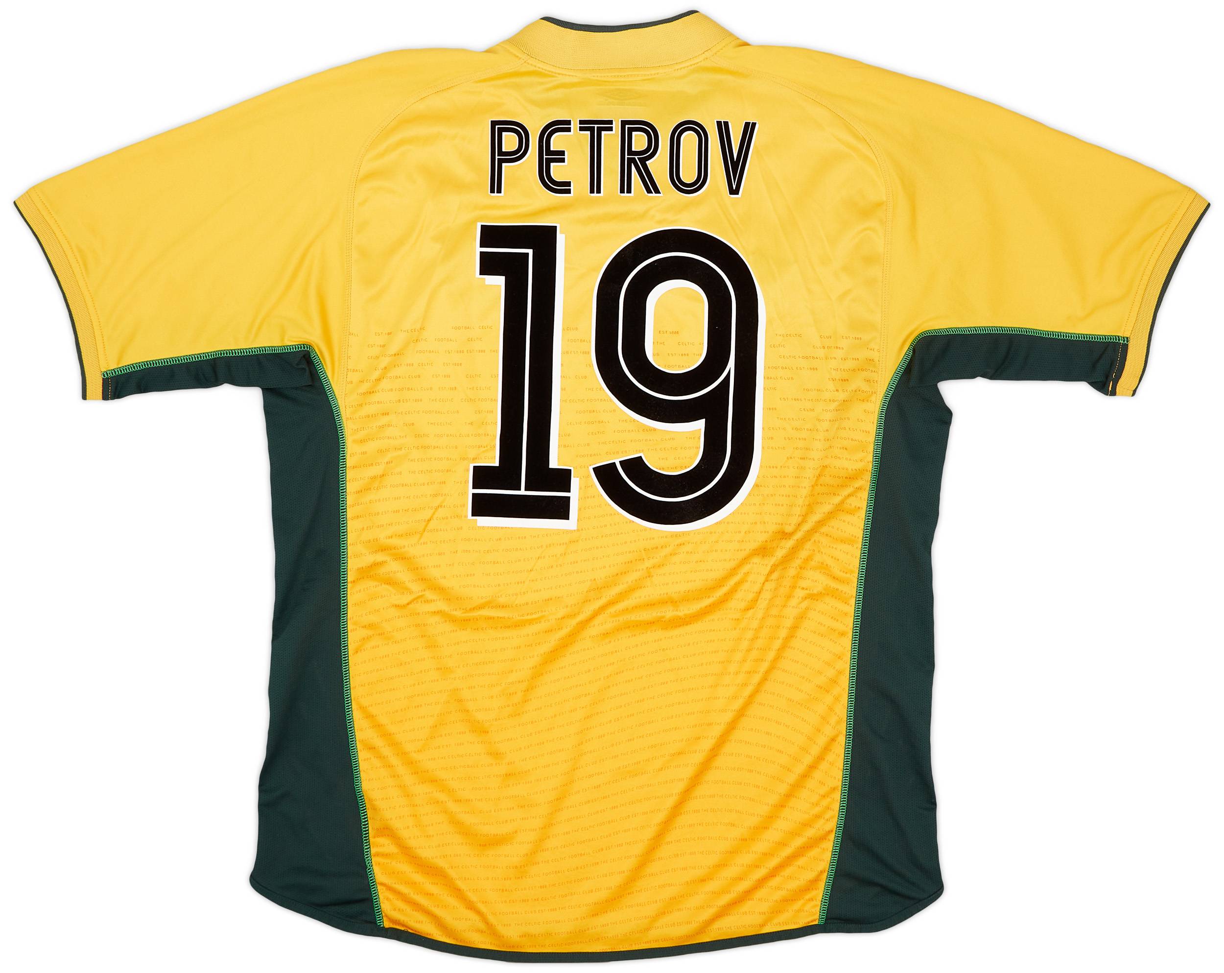 2002-03 Celtic Away Shirt Petrov #19 - 8/10 - (XL)