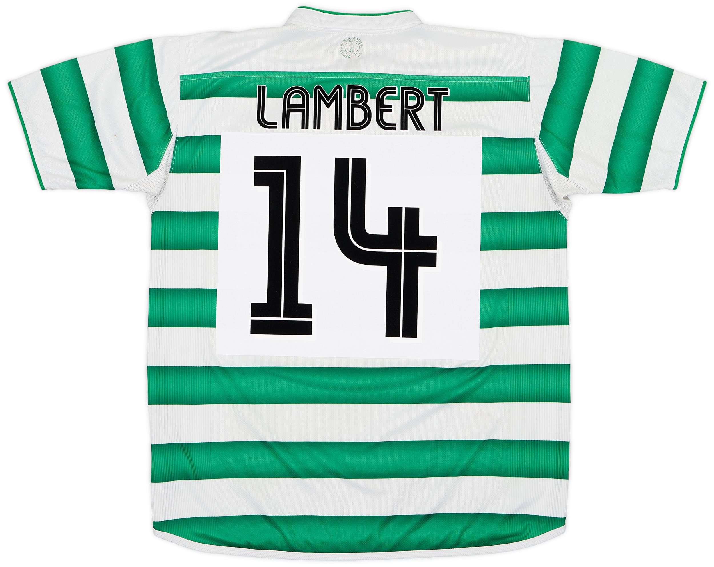2003-04 Celtic Home Shirt Lambert #14  - 7/10 - (M)