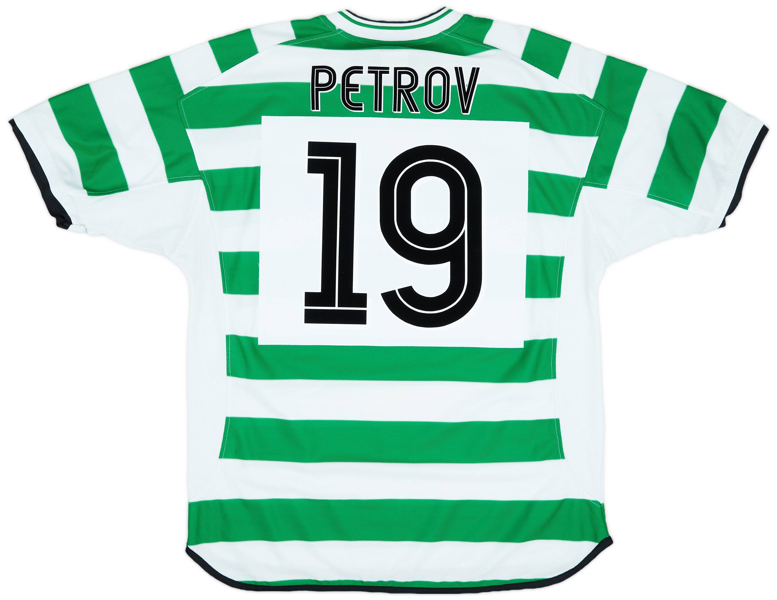2001-03 Celtic Home Shirt Petrov #19 - 9/10 - (XL)