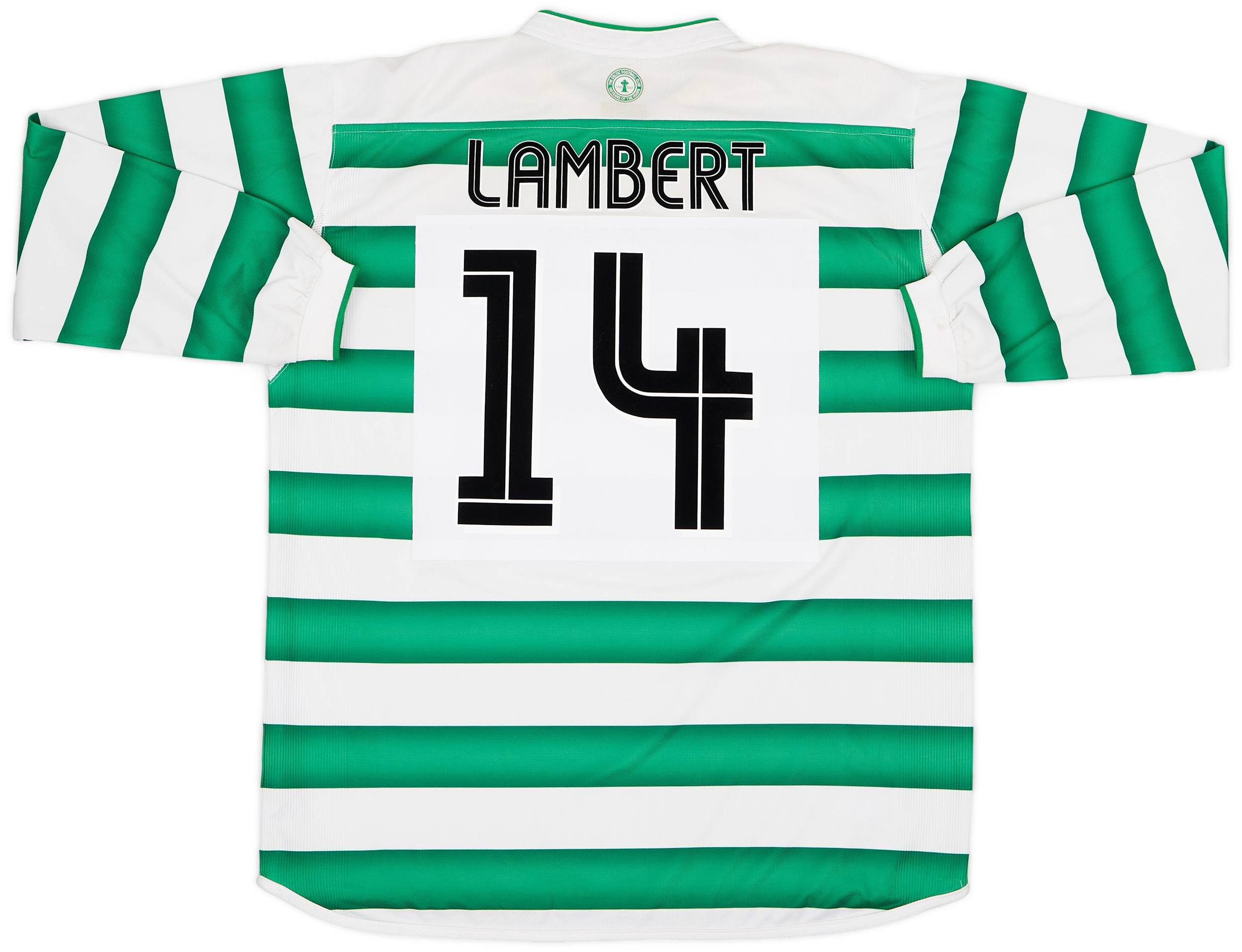2003-04 Celtic Home L/S Shirt Lambert #14  - 6/10 - (XL)