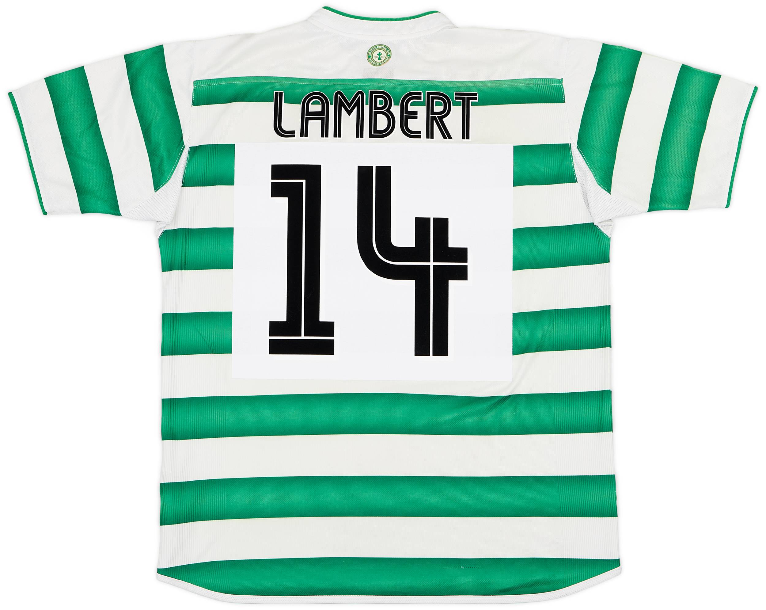2003-04 Celtic Home Shirt Lambert #14  - 7/10 - (L)