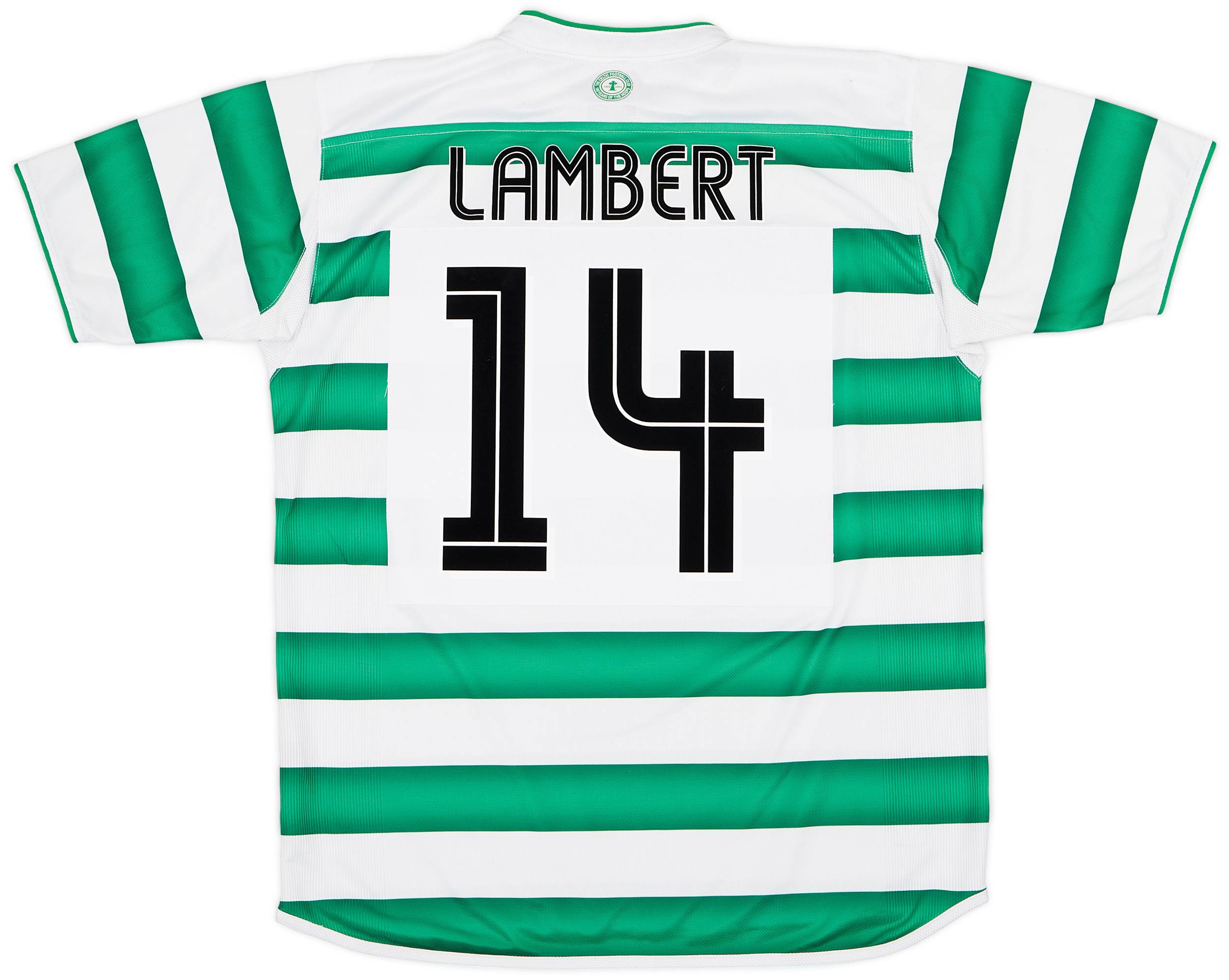 2003-04 Celtic Home Shirt Lambert #14  - 8/10 - (L)