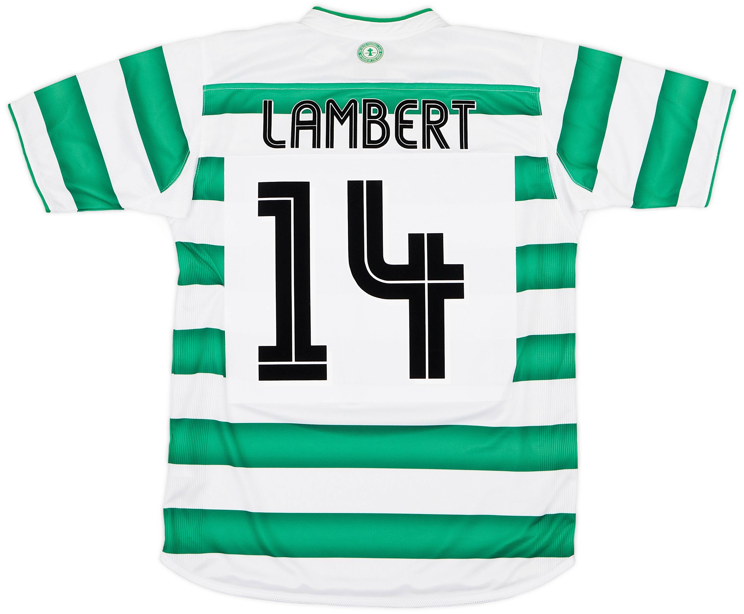 2003-04 Celtic Home Shirt Lambert #14  - 8/10 - (S)