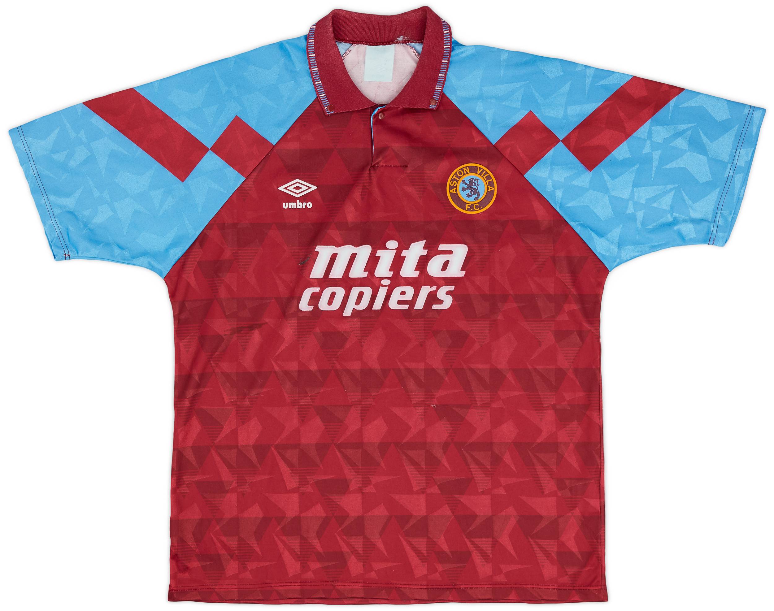 1990-92 Aston Villa Home Shirt - 8/10 - (XL)