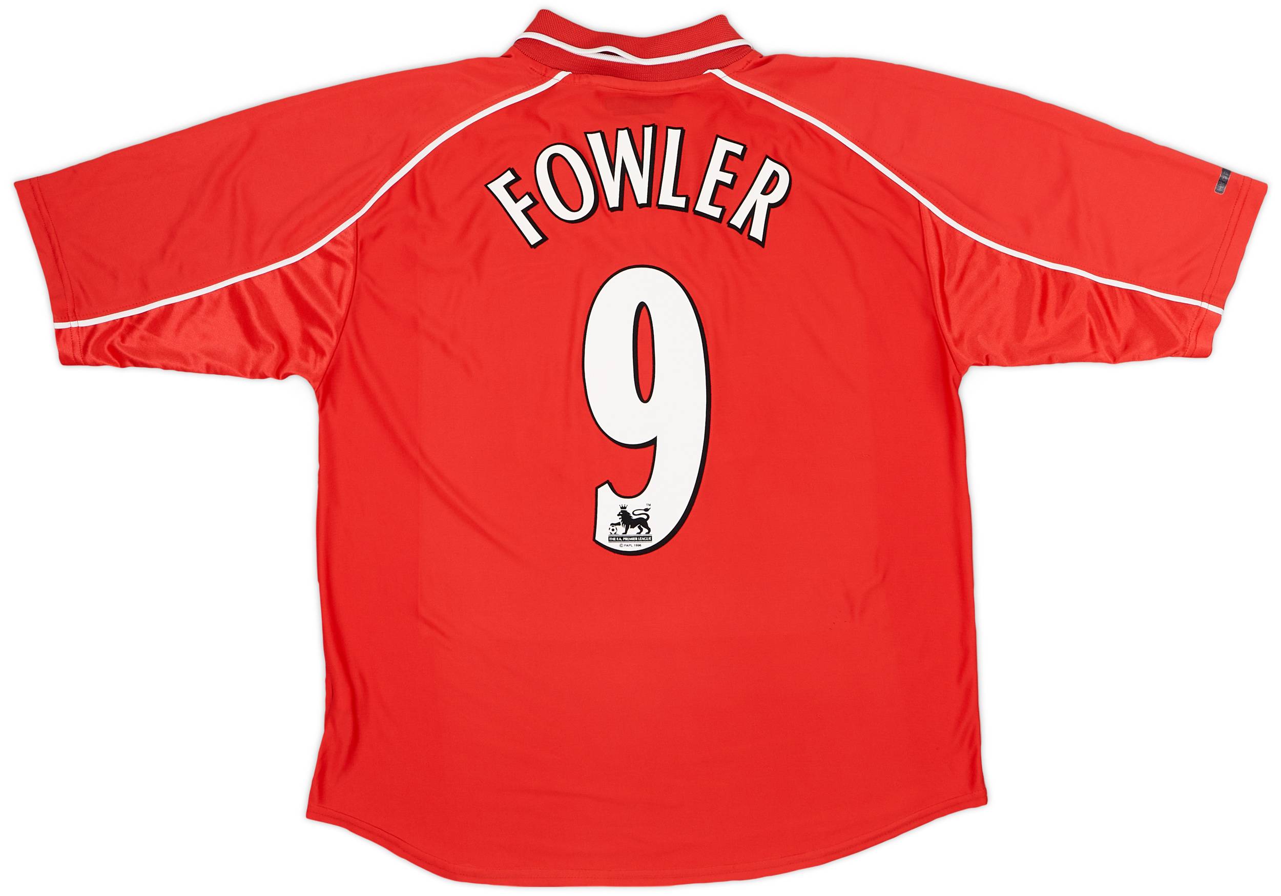 2000-02 Liverpool Home Shirt Fowler #9  - 8/10 - (L)