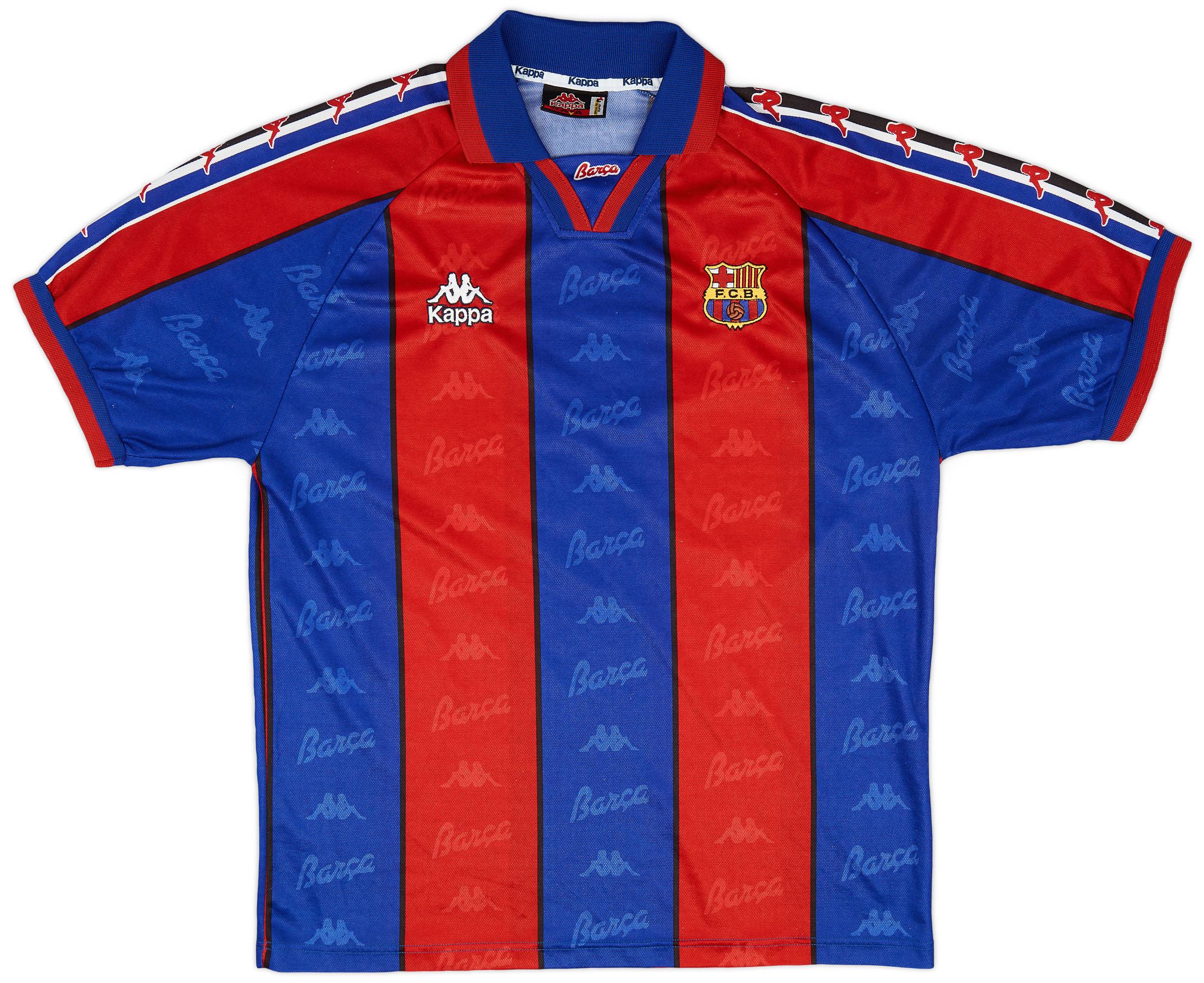 1995-97 Barcelona Home Shirt - 8/10 - (L)