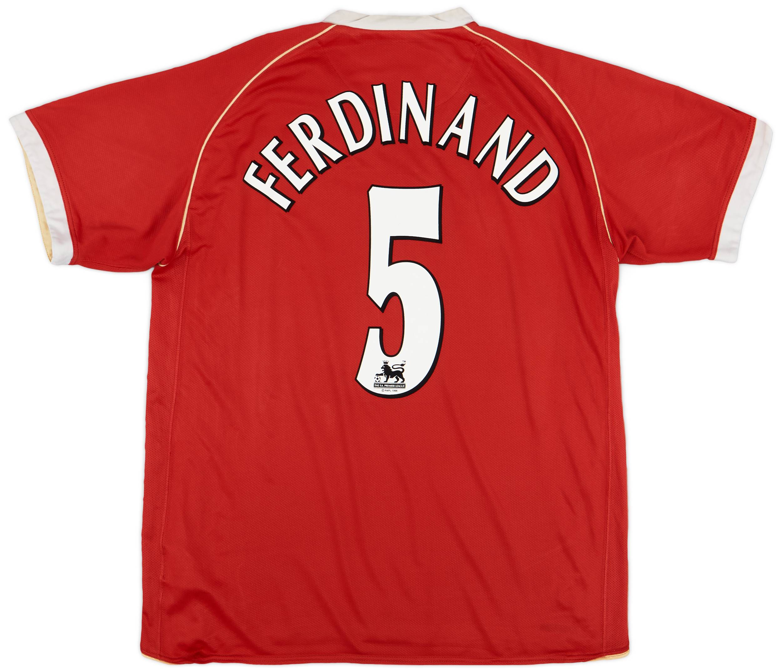 2006-07 Manchester United Home Shirt Ferdinand #5 - 6/10 - (XL)