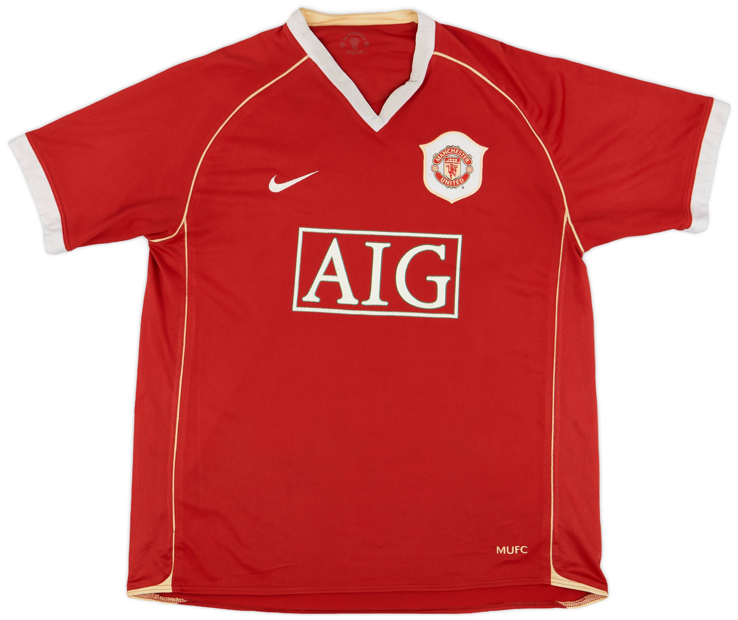 2006-07 Manchester United Home Shirt Ferdinand #5 - 6/10 - (XL)