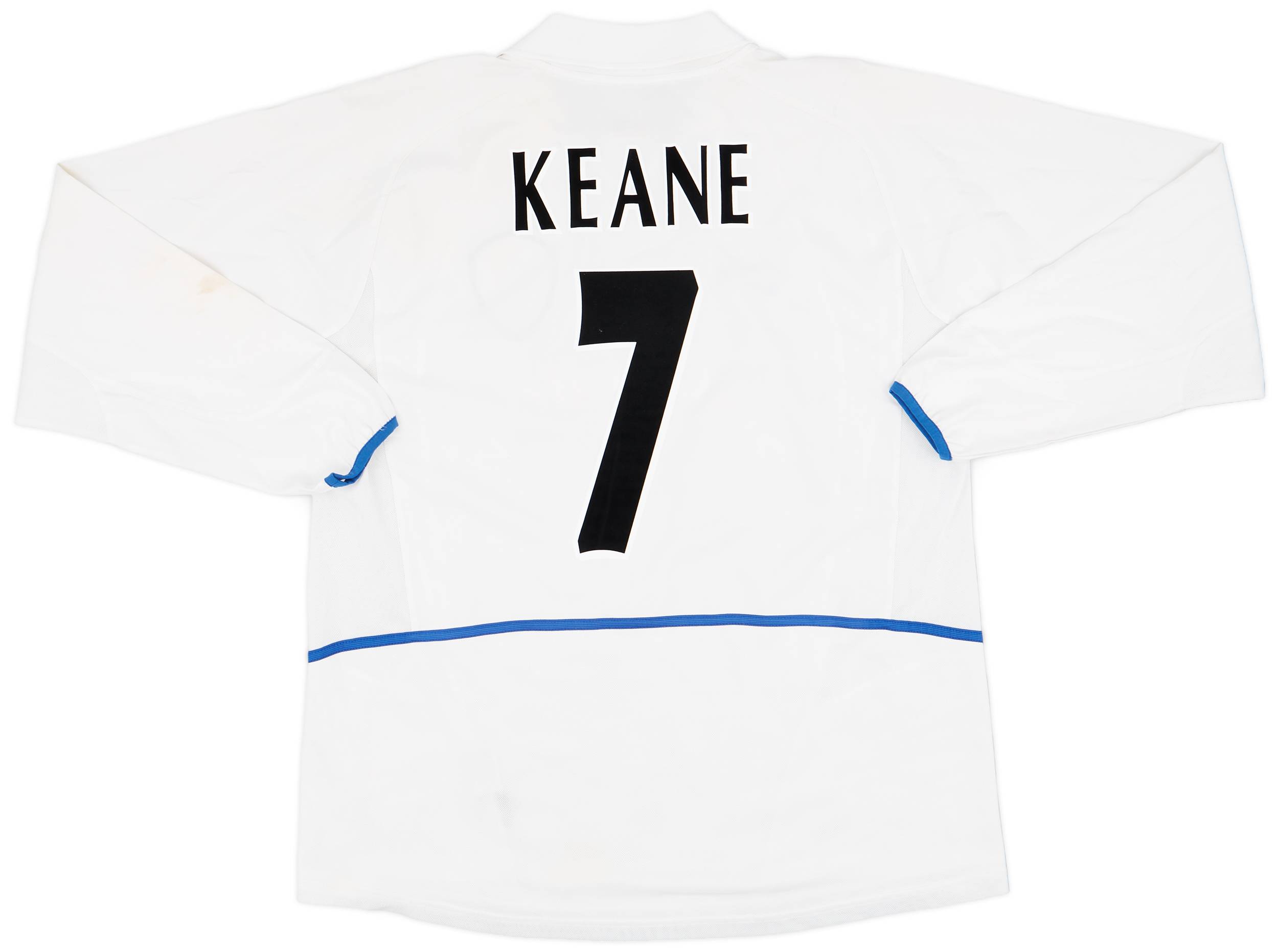 2002-03 Leeds United Home L/S Shirt Keane #7 - 8/10 - (XL)