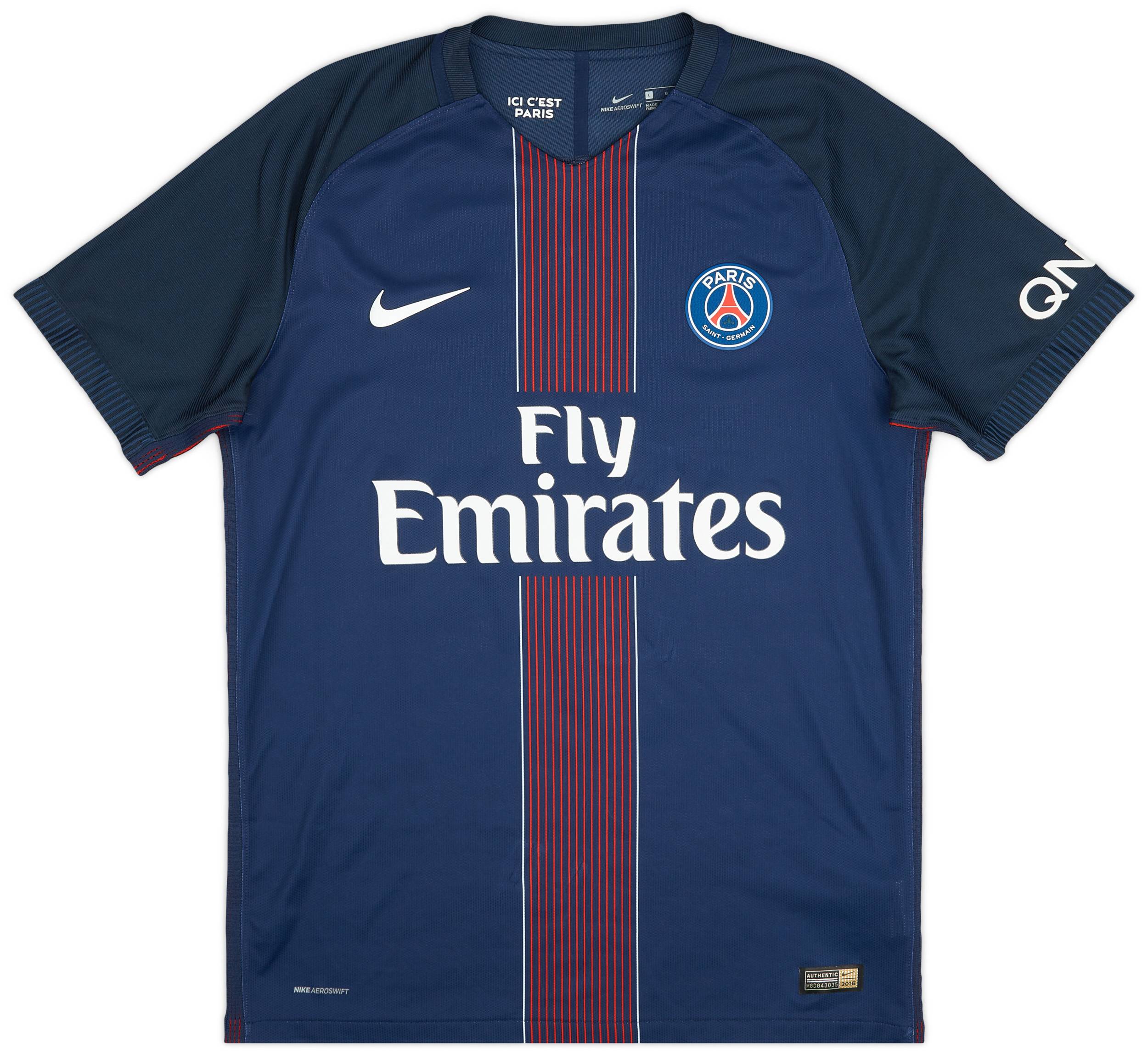 2016-17 Paris Saint-Germain Player Issue Home Shirt - 7/10 - (L)