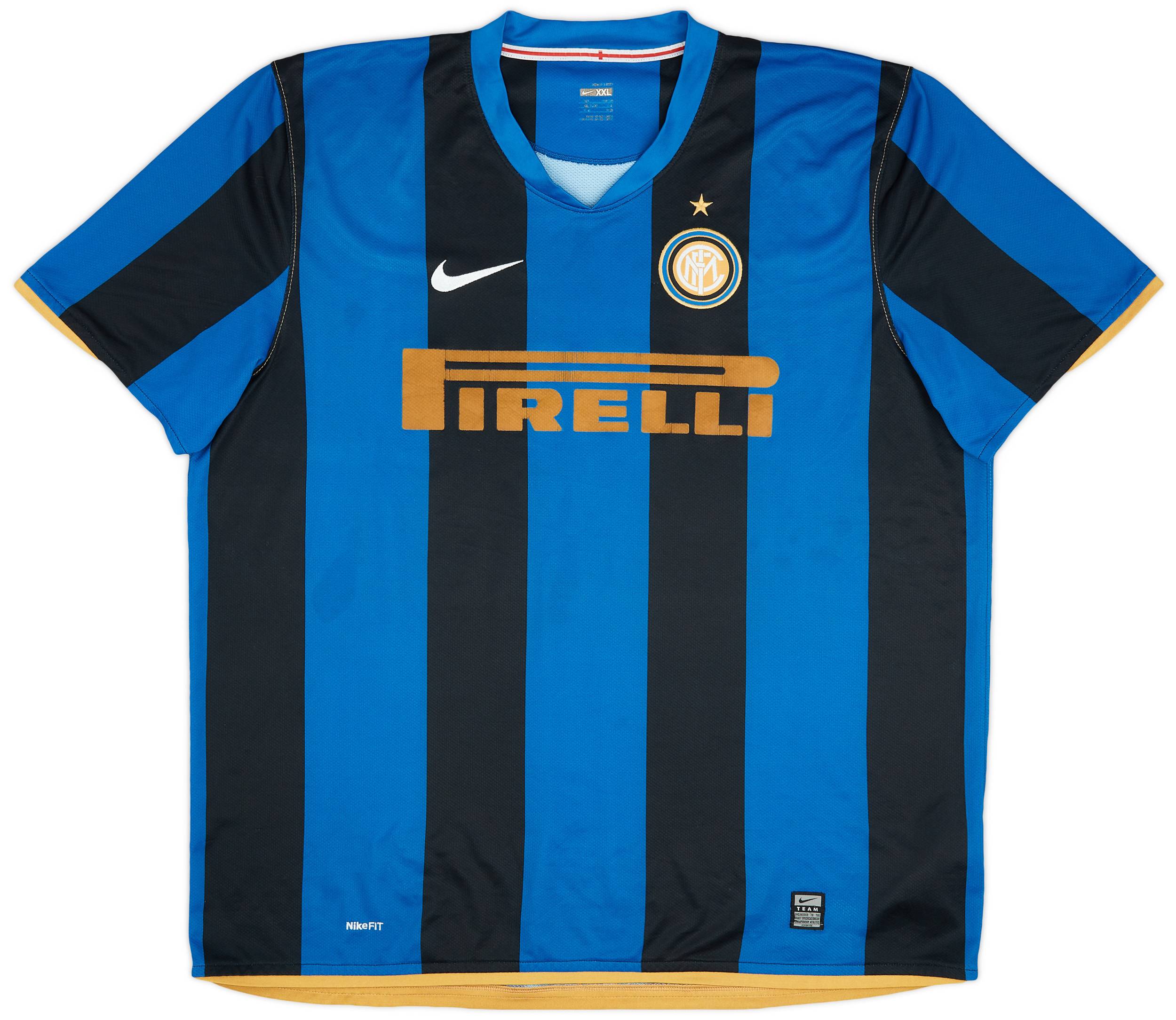 2008-09 Inter Milan Home Shirt - 6/10 - (XXL)