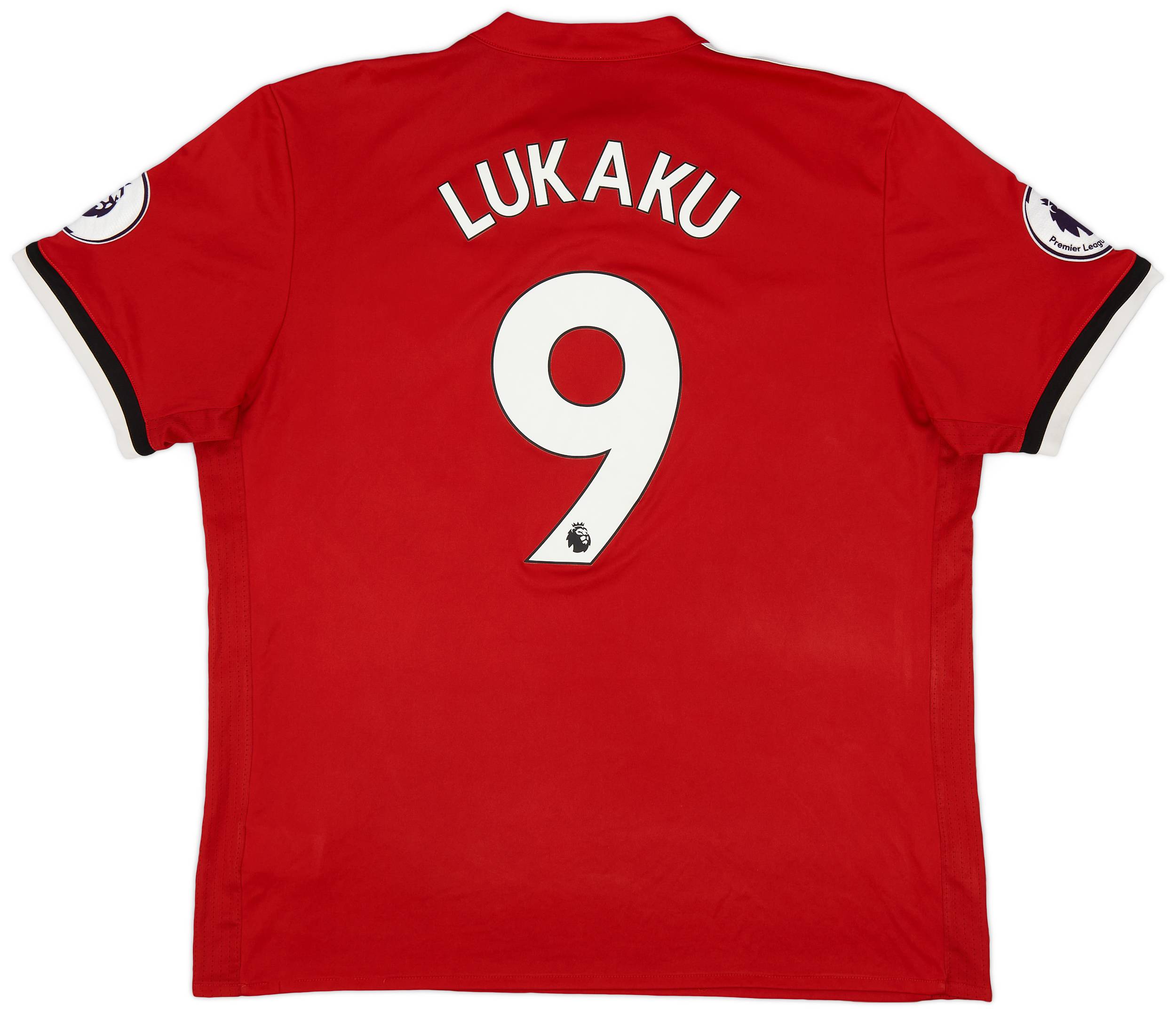 2017-18 Manchester United Home Shirt Lukaku #9 - 9/10 - (XL)