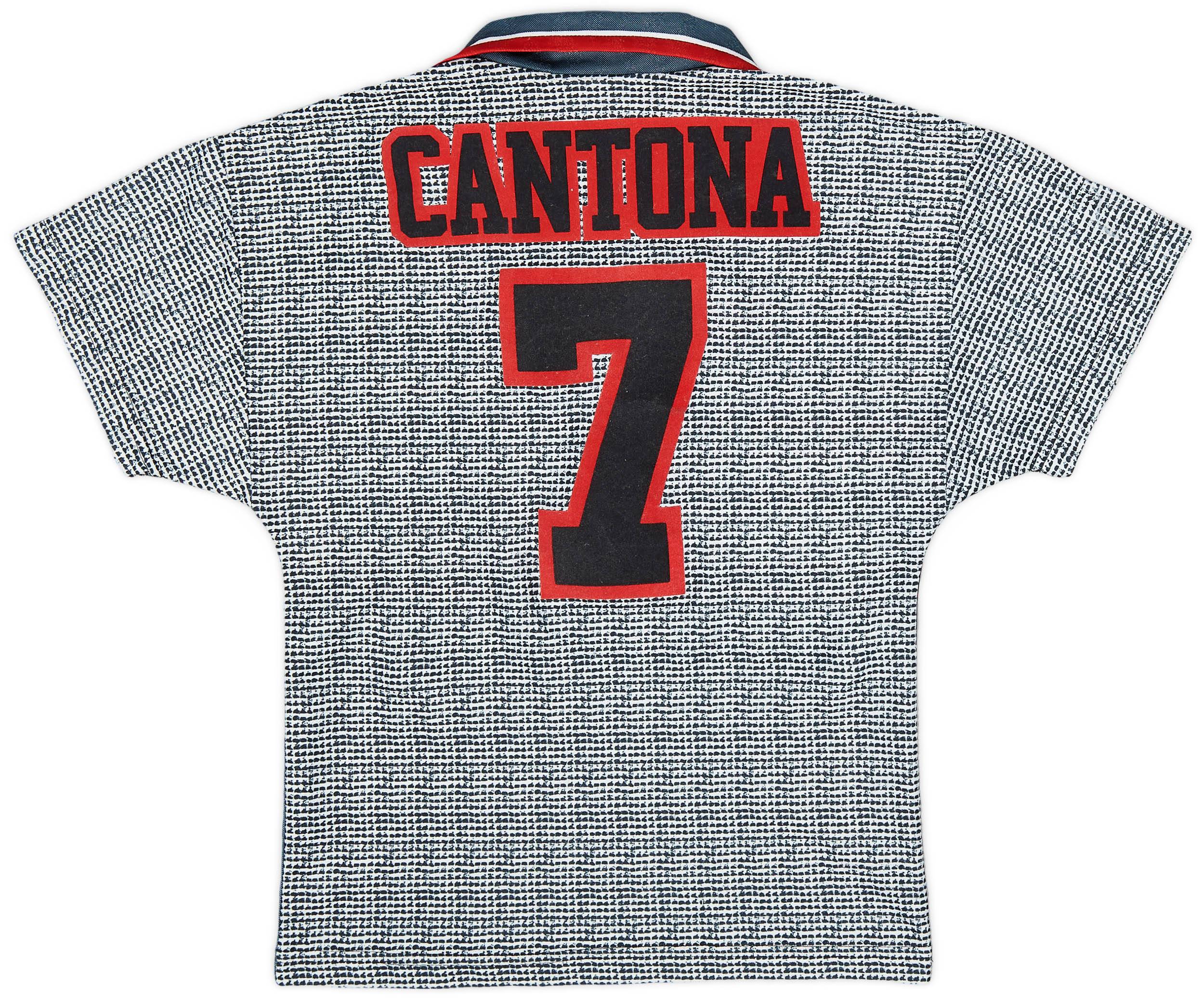 1995-96 Manchester United Away Shirt Cantona #7 - 8/10 - (S.Boys)