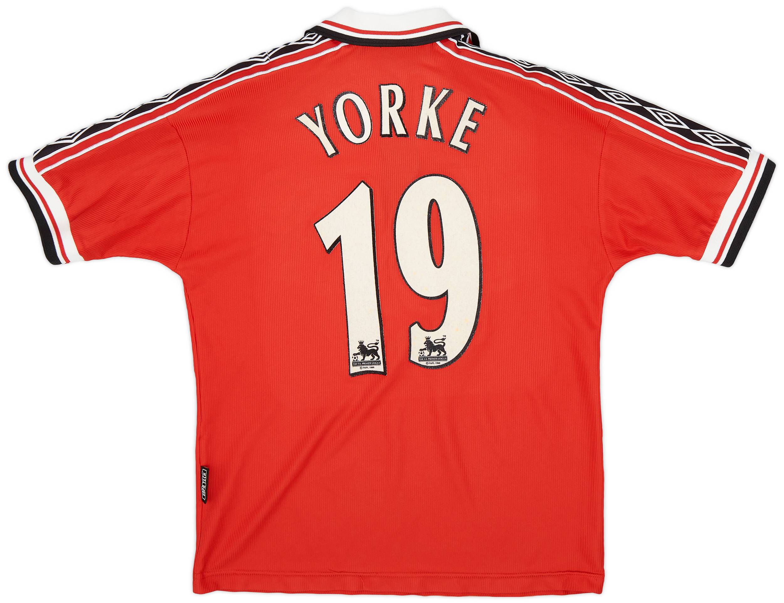 1998-00 Manchester United Home Shirt Yorke #19 - 6/10 - (Y)
