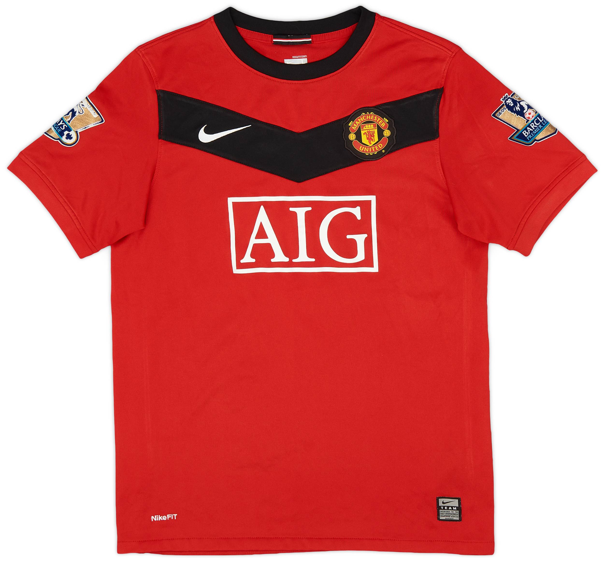 MANCHESTER UNITED 07-09 ホームユニフォーム 2006-07 Manchester United Home Shirt - 7/10 - (XL.Boys)