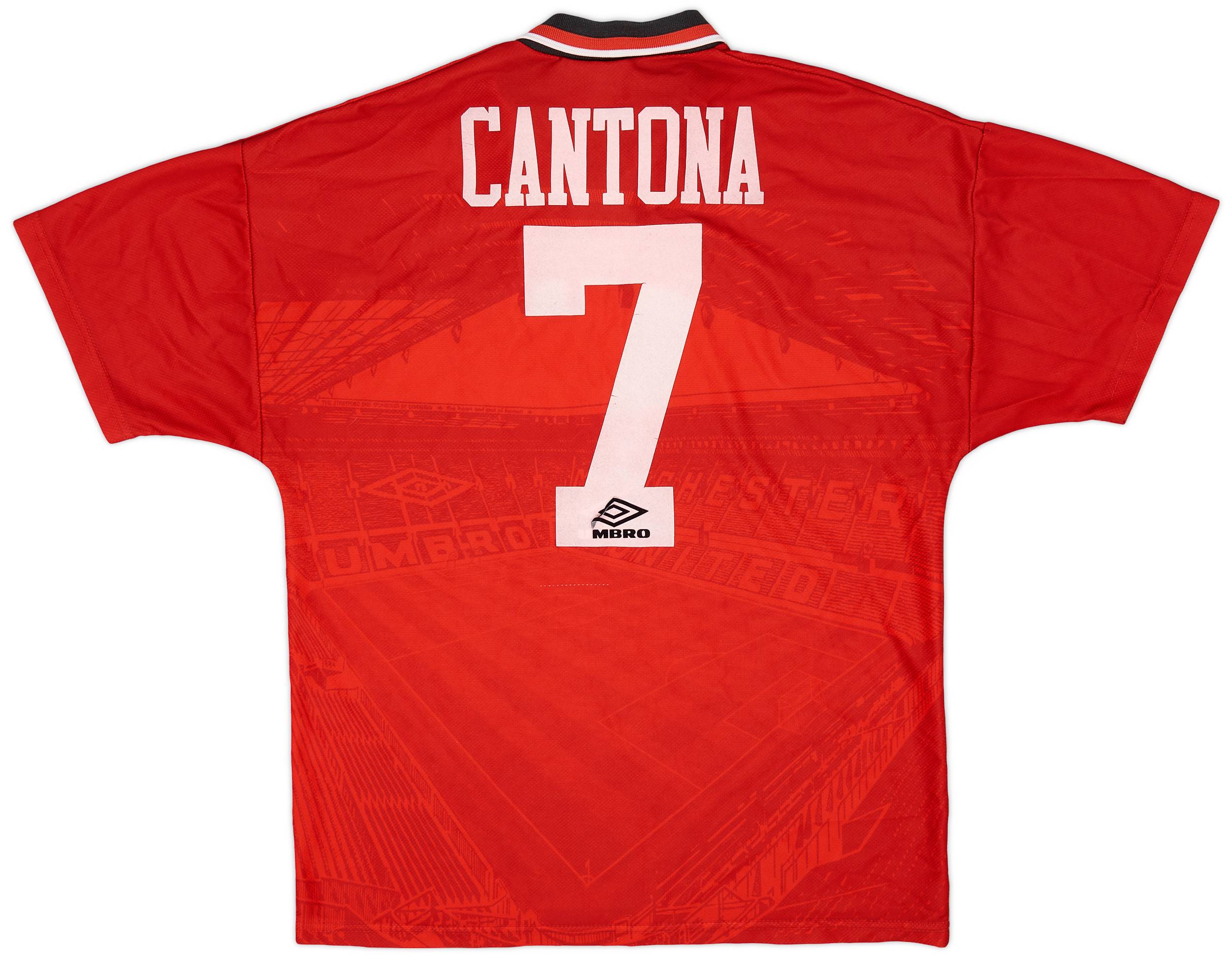 マンチェスターU/94-96/H #7 カントナ 1994-96 Manchester United Home Shirt Cantona #7 - 5/10 - (M)