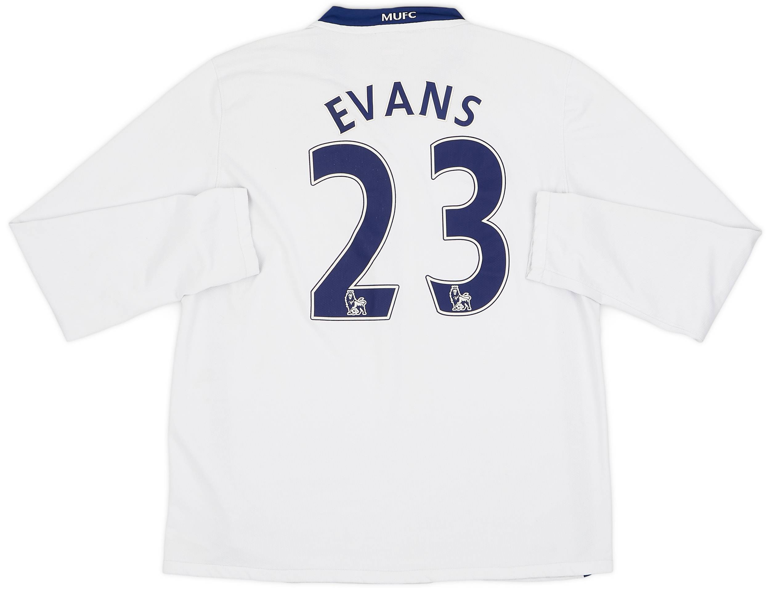 2008-10 Manchester United Away L/S Shirt Evans #23 - 7/10 - (M)