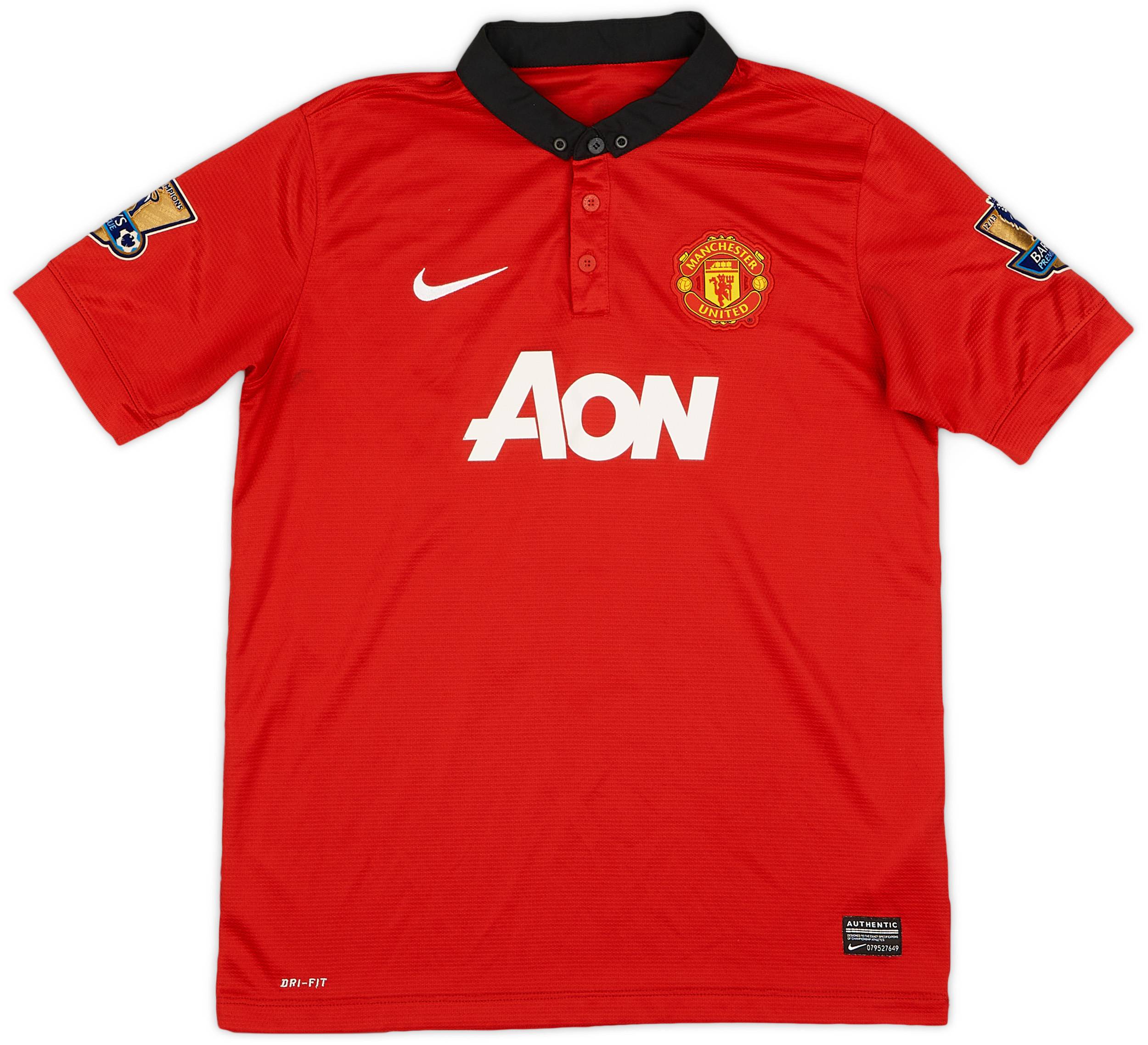 2013-14 Manchester United Home Shirt v.Persie #20 - 9/10