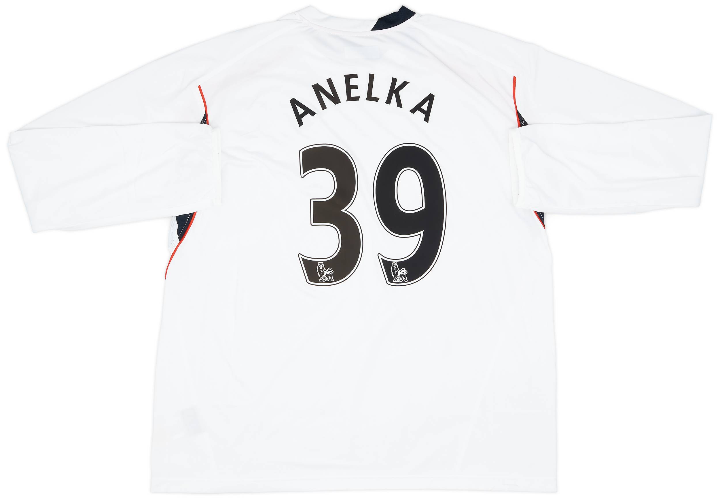 2007-08 Bolton Home L/S Shirt Anelka #39 (XXL)