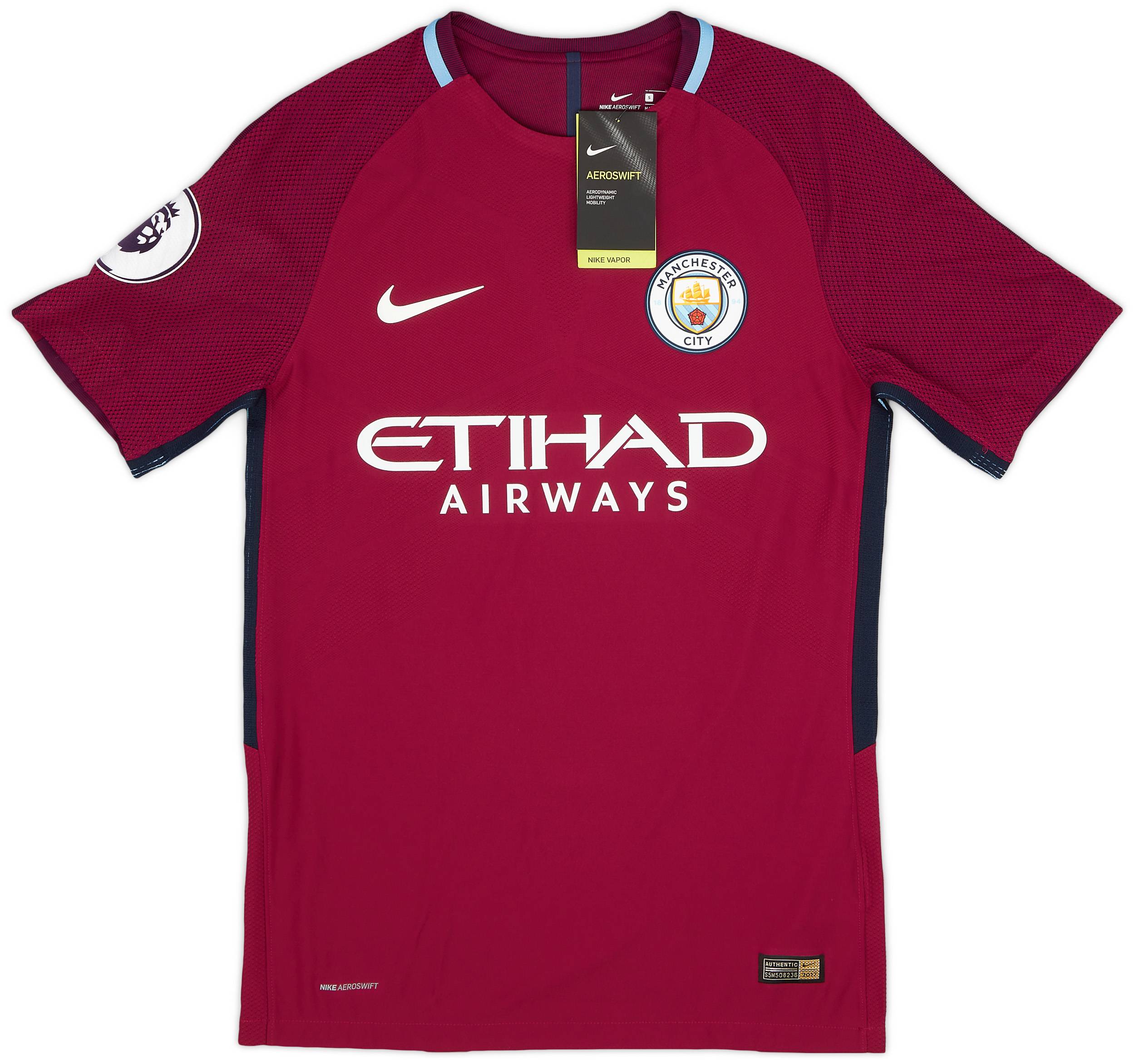 2017-18 Manchester City Authentic Away Shirt Silva #21 (S)