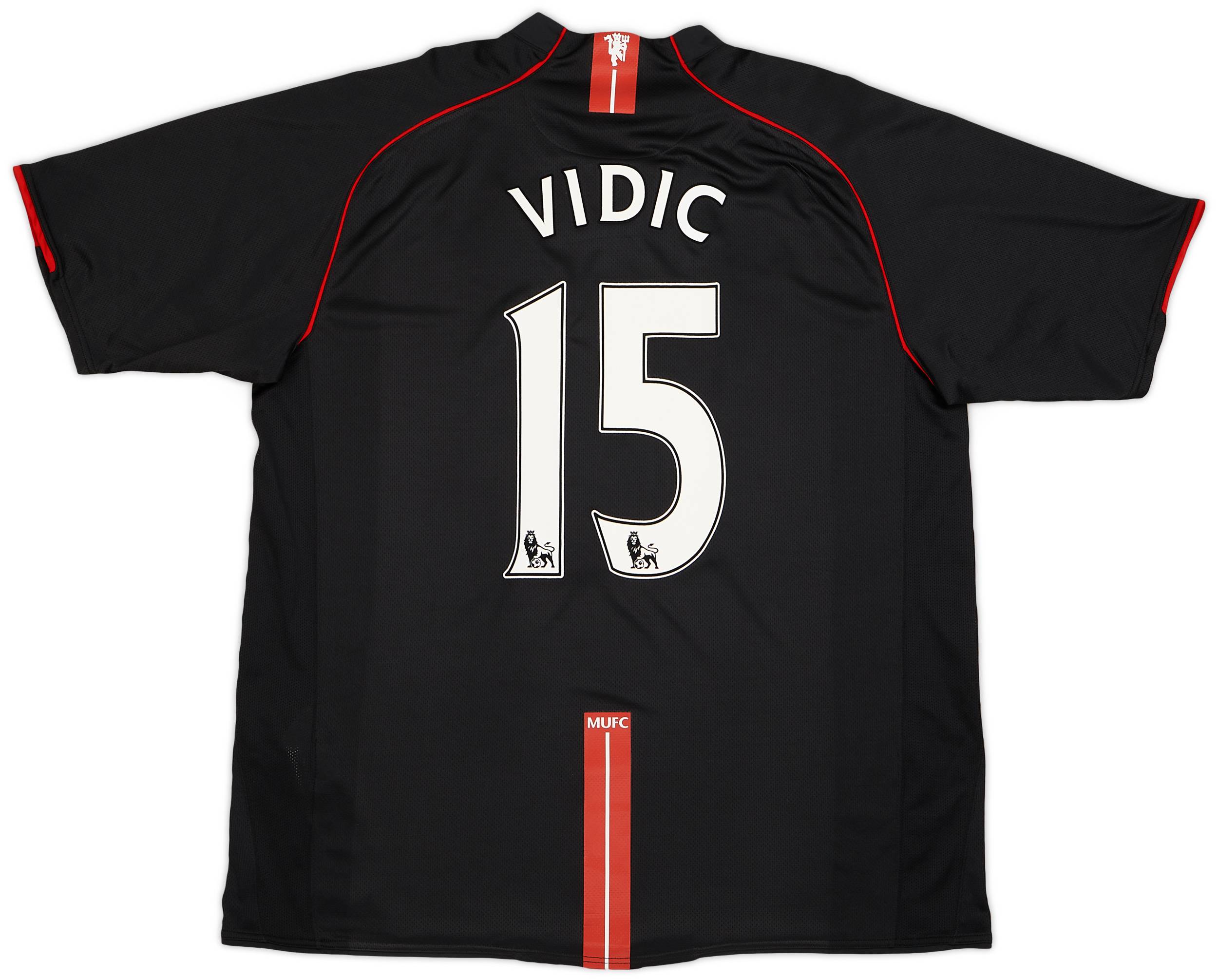 2007-08 Manchester United Away Shirt Vidić #15 - 9/10 - (XXL)