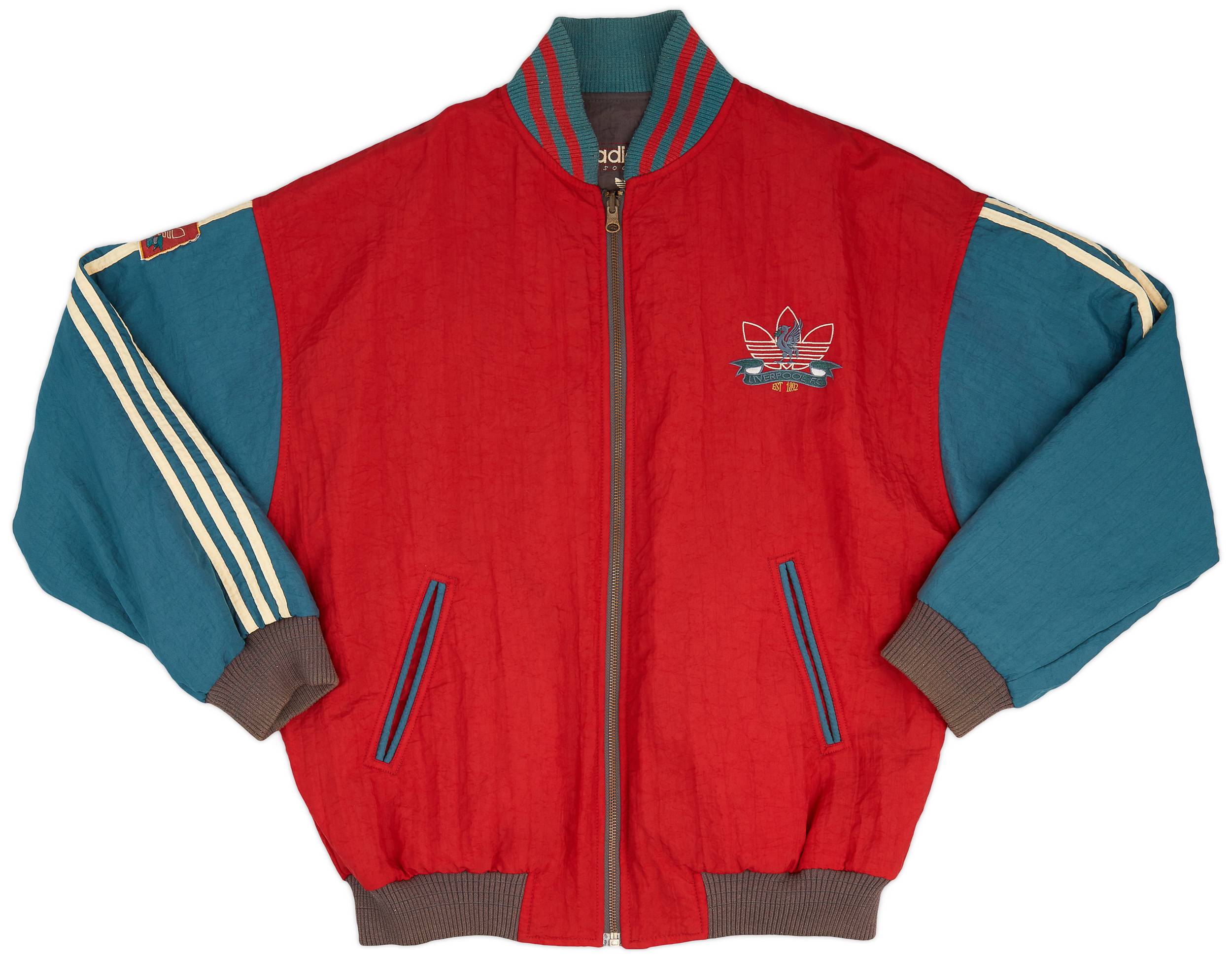 1992 93 Liverpool adidas Reversible Bomber Jacket 9 10 XL