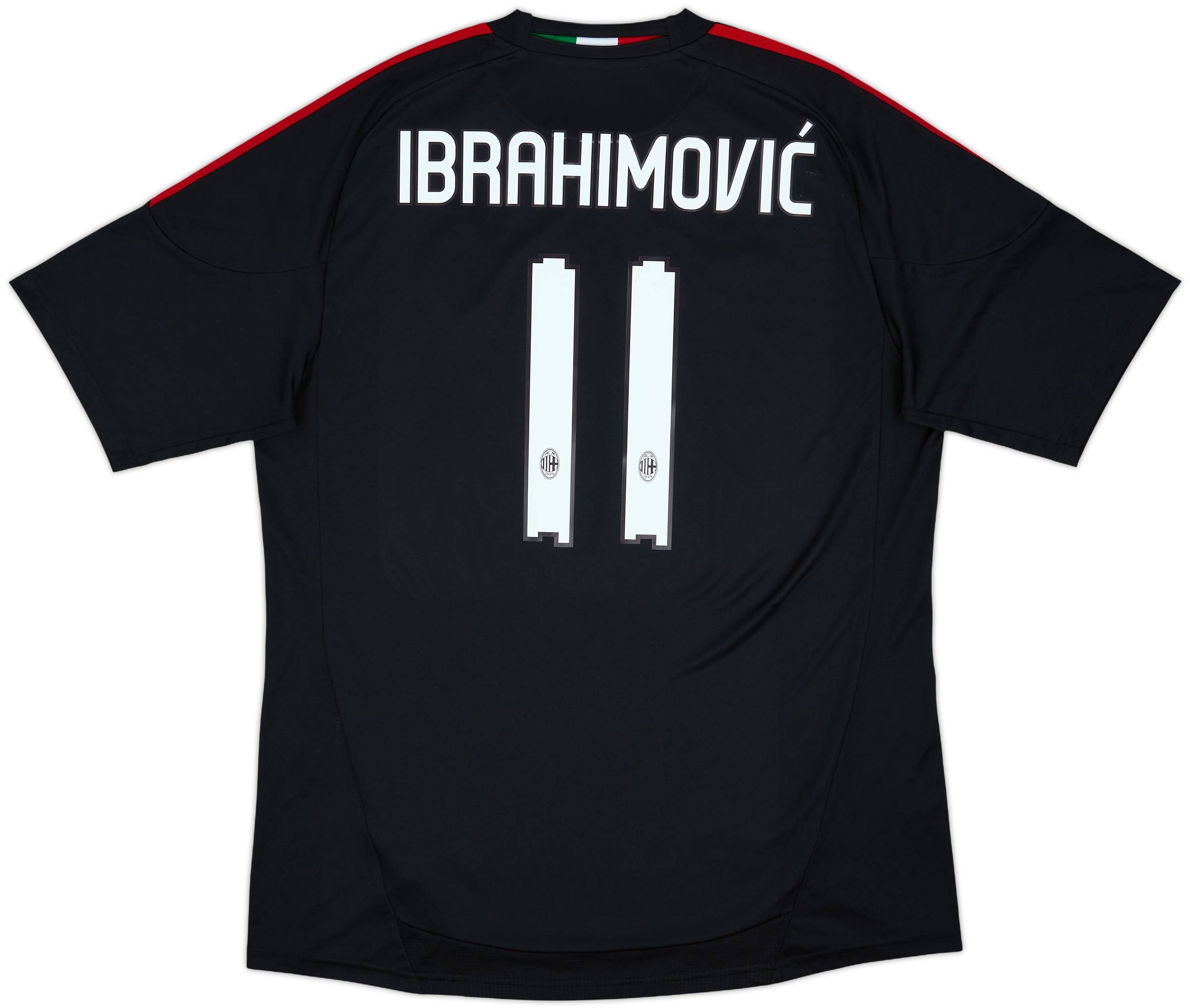 2010-11 AC Milan Third Shirt Ibrahimovic #11 - 7/10 - (XL)