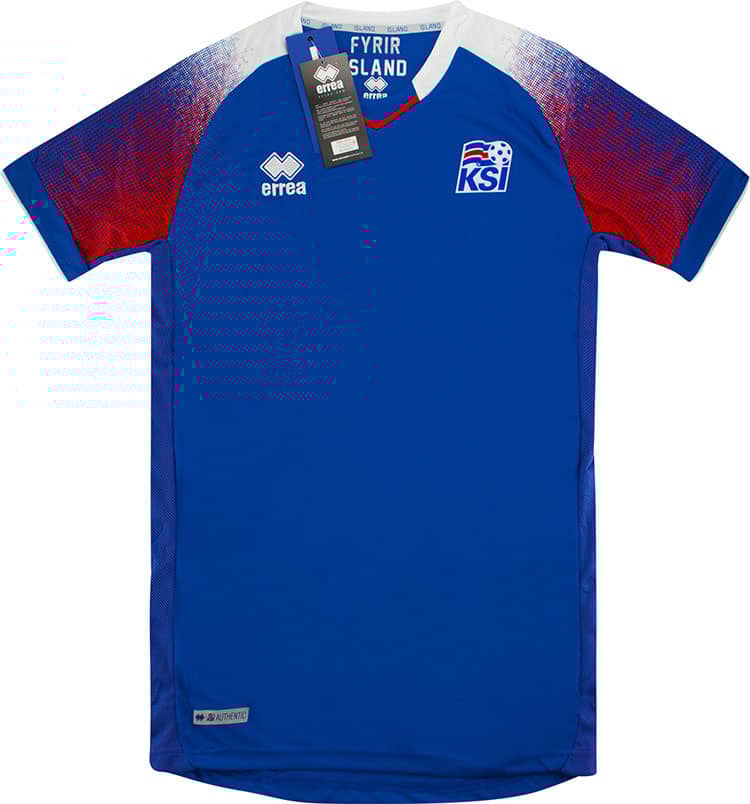 2018-19 Iceland Player Issue Home Shirt (L)