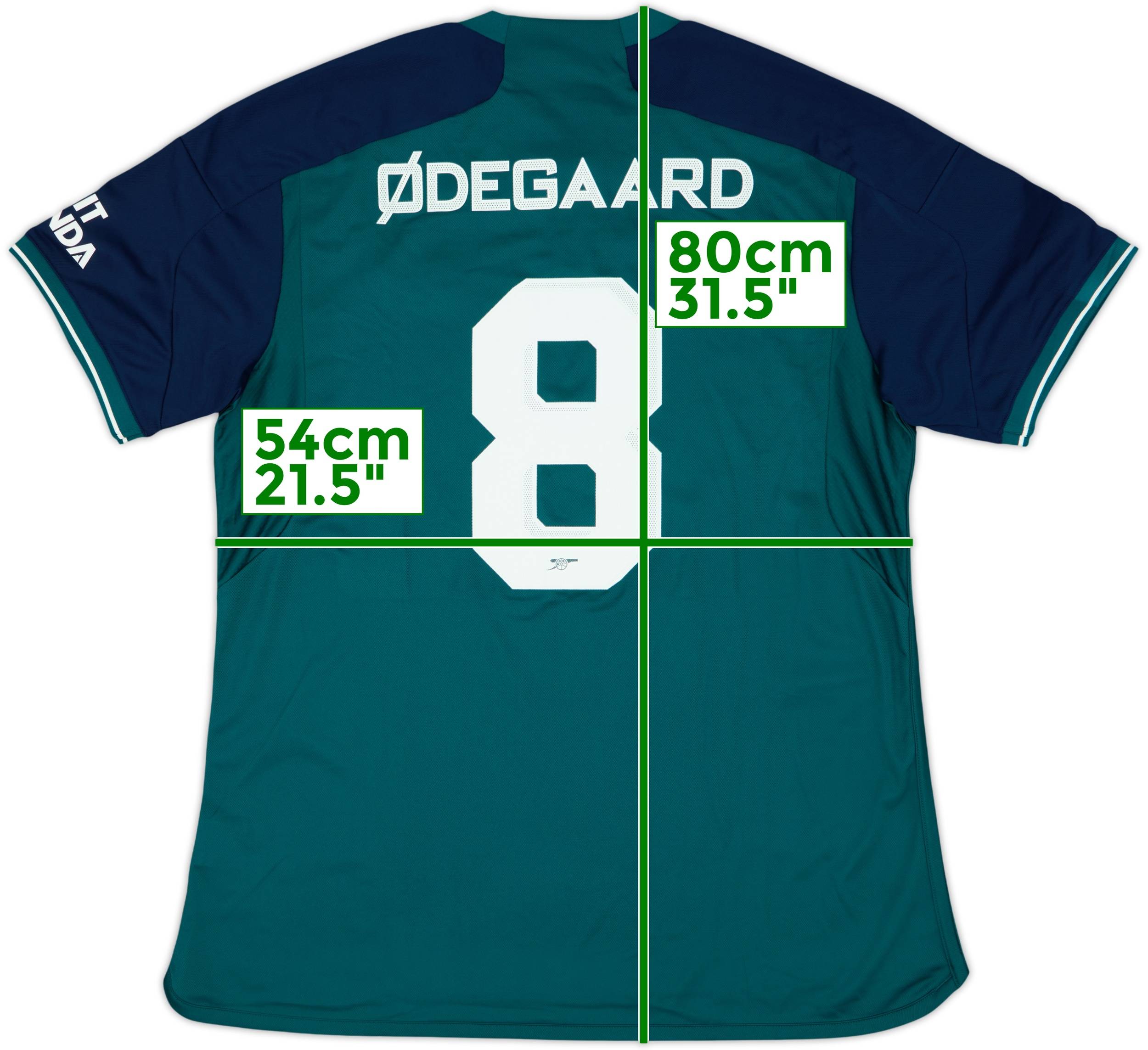 2023-24 Arsenal Third Shirt Ødegaard #8 (XL)