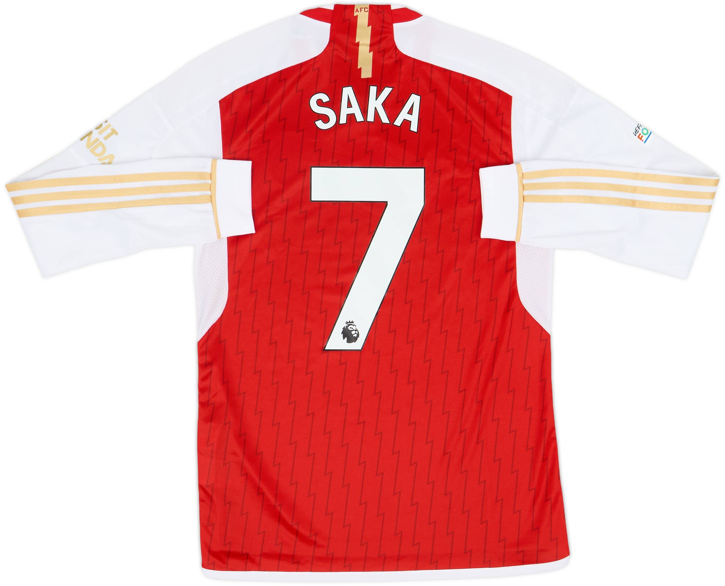 Camiseta de manga larga de local del Arsenal 2023-24 Saka #7 (M)