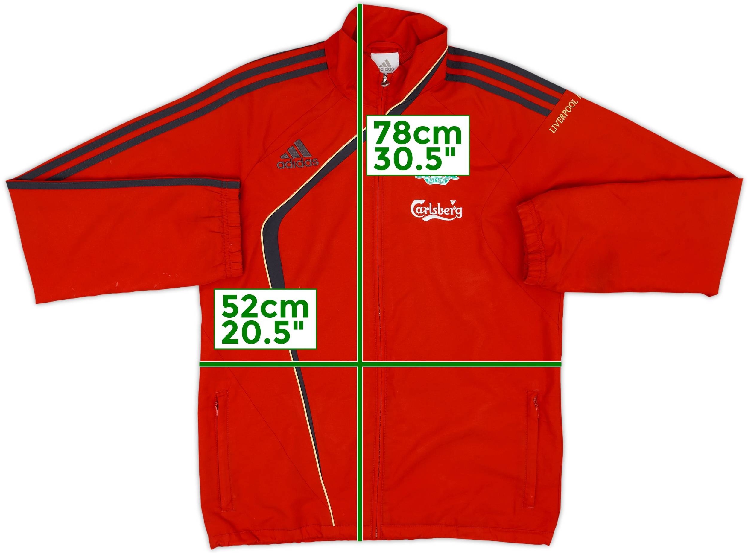 2009-10 Liverpool adidas Track Jacket - 8/10 - (XS)