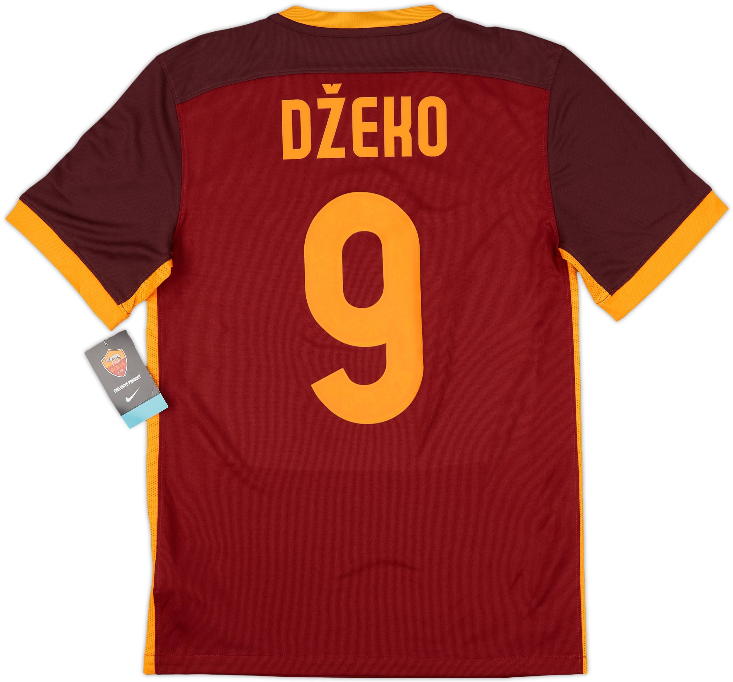 2015-16 Roma Home Shirt Dzeko #9 (S)