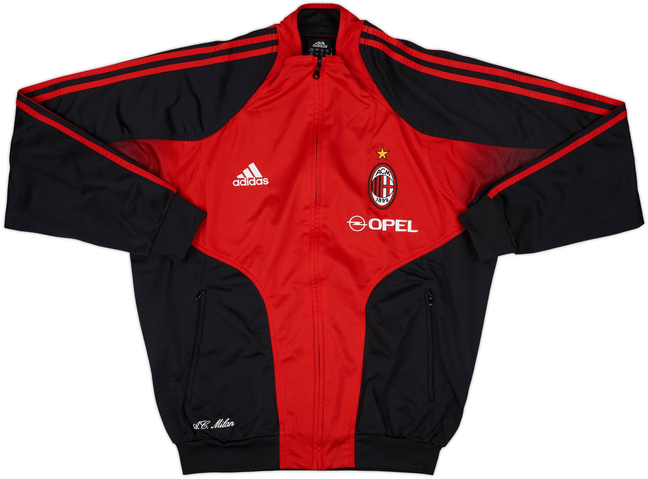 2004-05 AC Milan adidas Track Jacket - 9/10 - (L)