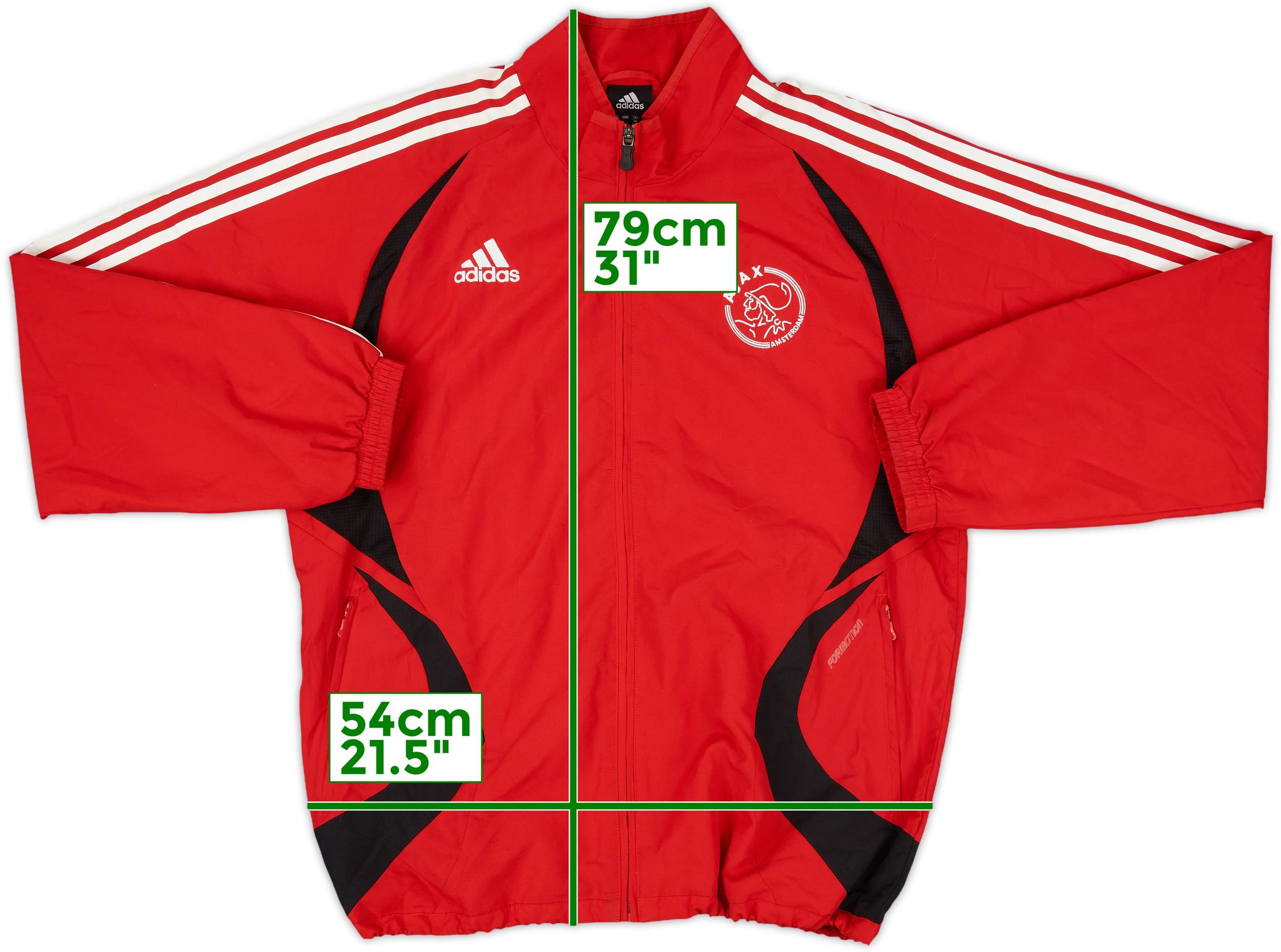 2007-08 Ajax adidas Track Jacket 9/10 (L)