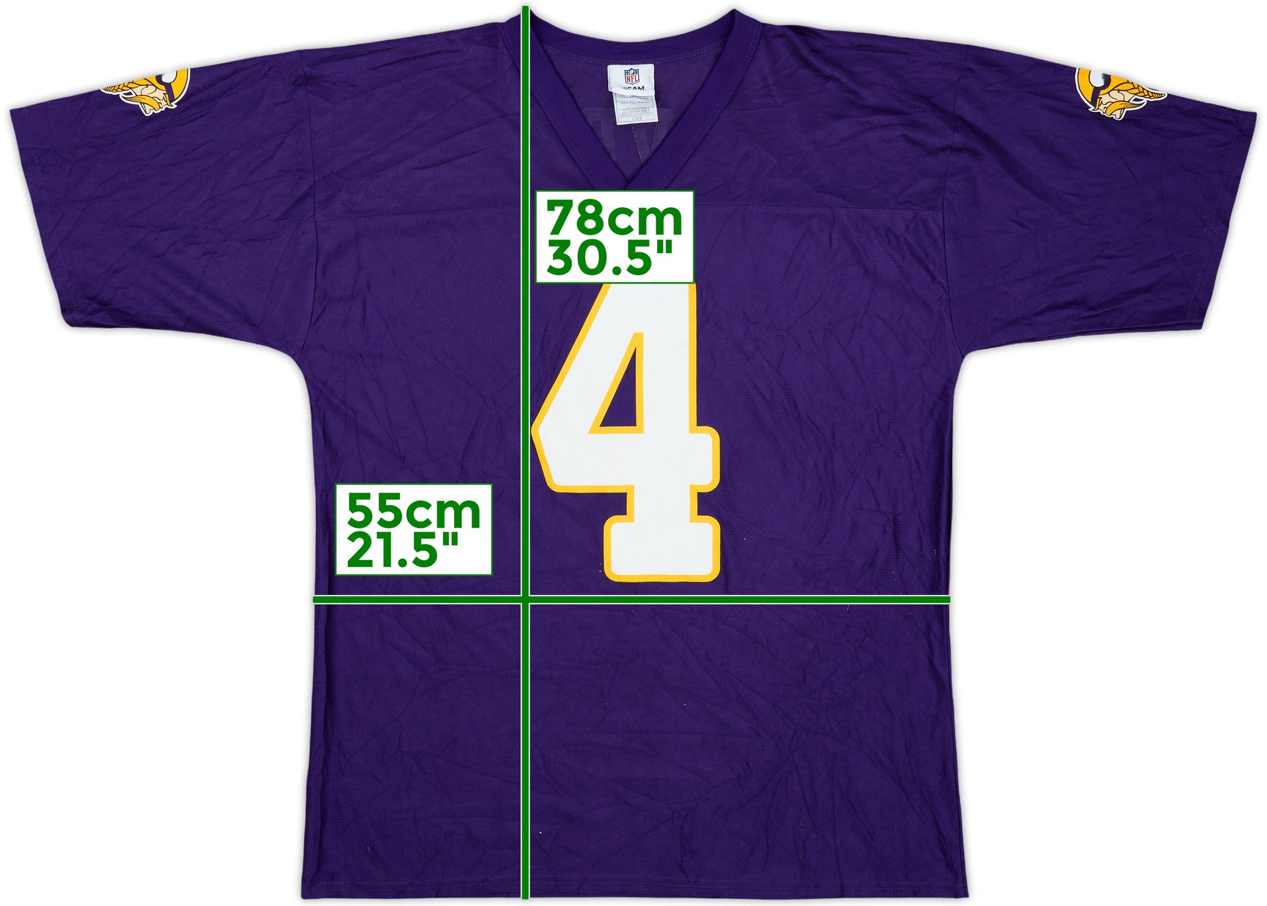 2009-10 Minnesota Vikings Favre #4 NFL Replica Home Jersey 6/10