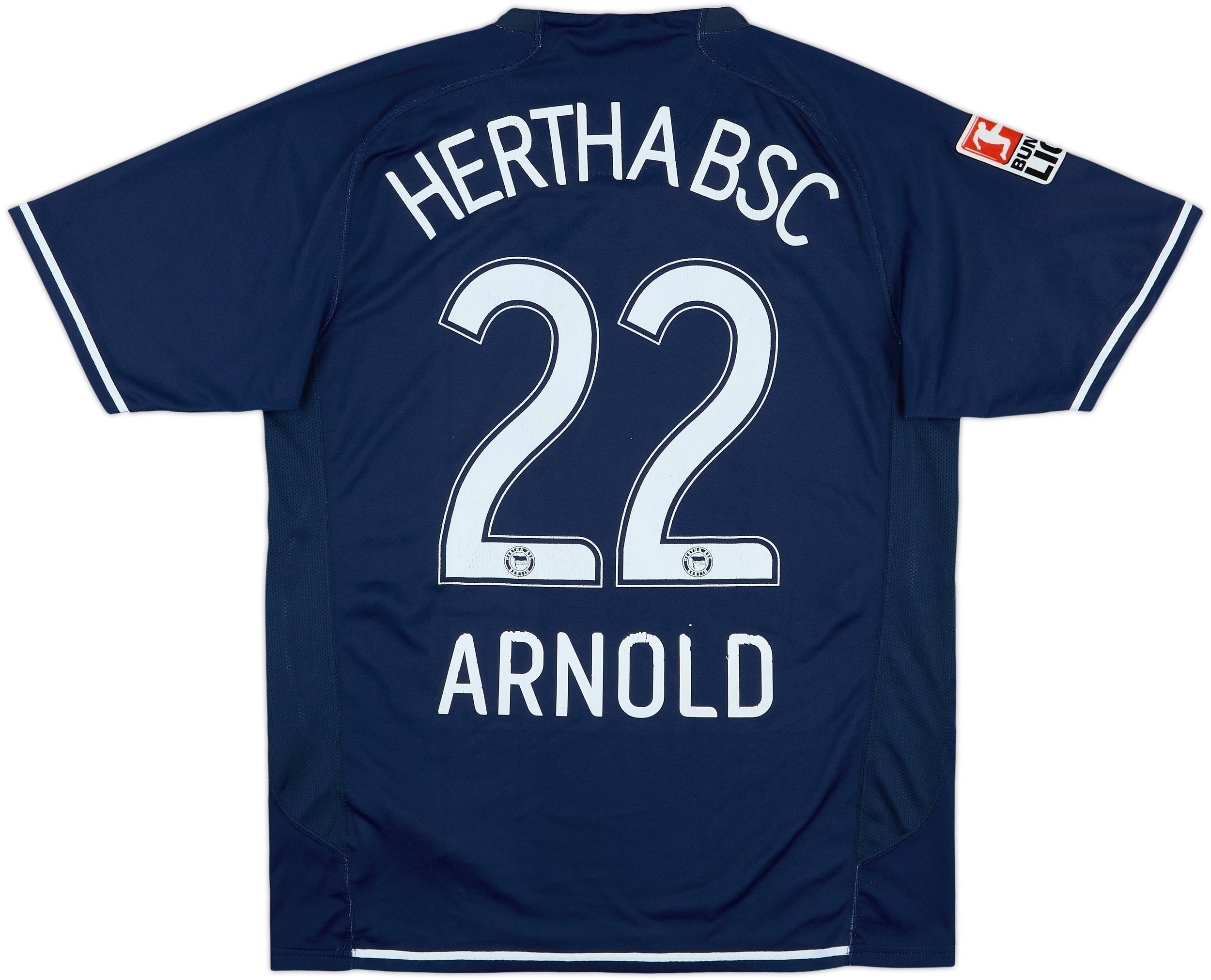 2007-08 Hertha Berlin Home Shirt Arnold #22 - 6/10 - (M)