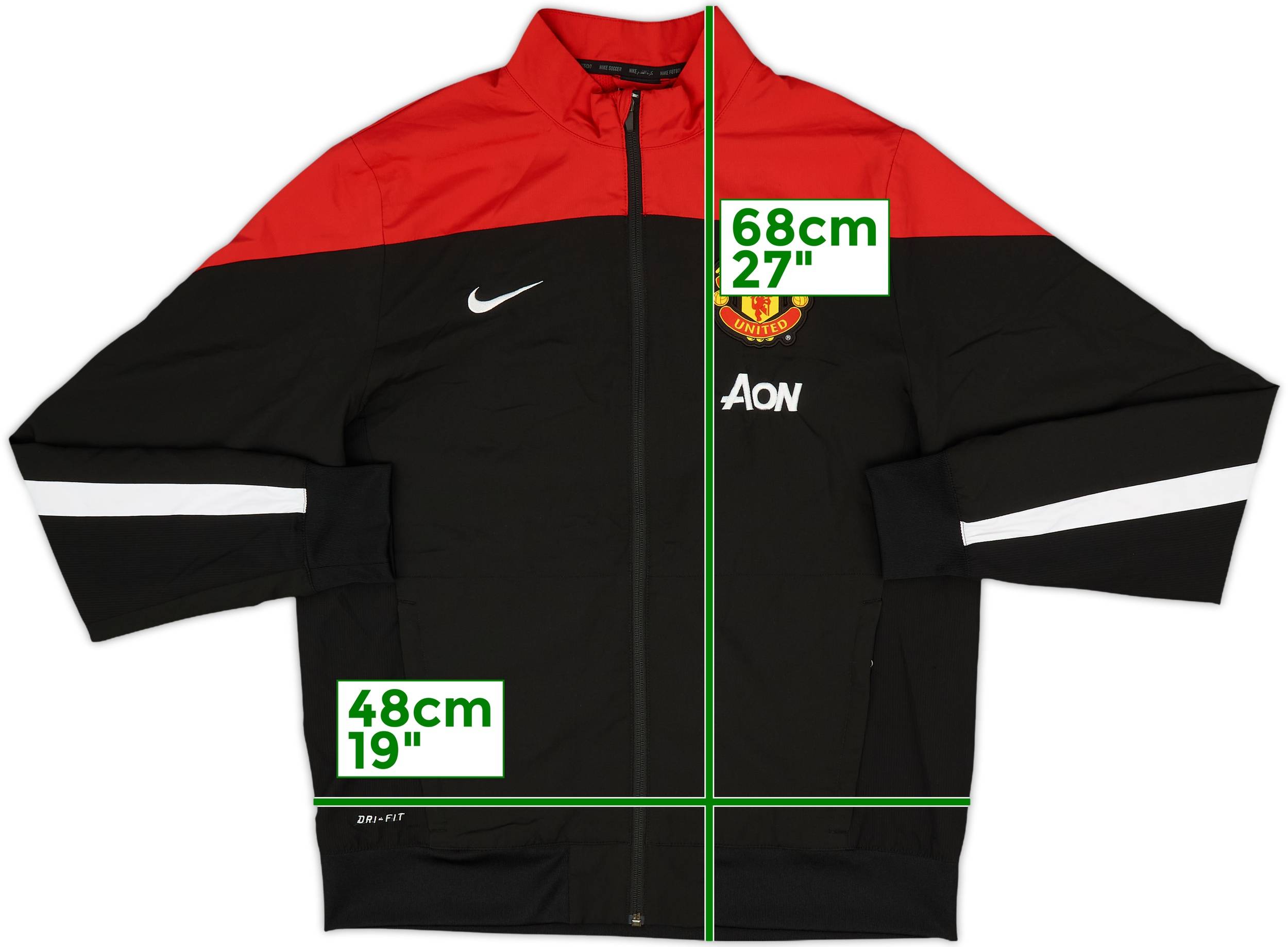 2014-15 Manchester United Nike Track Jacket - 9/10 - (M)