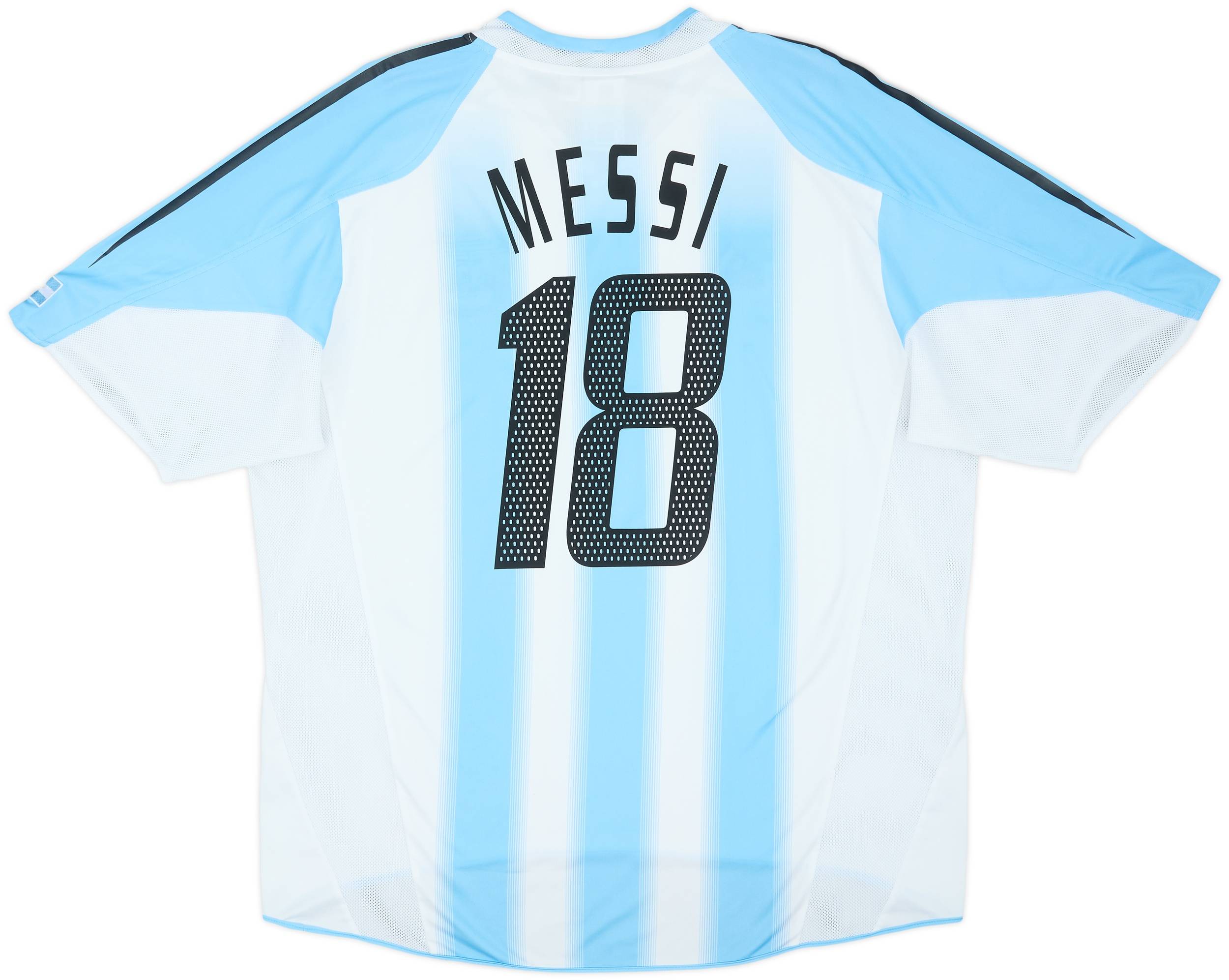 2004-05 Argentina Home Shirt Messi #18 - 8/10 - (XL)