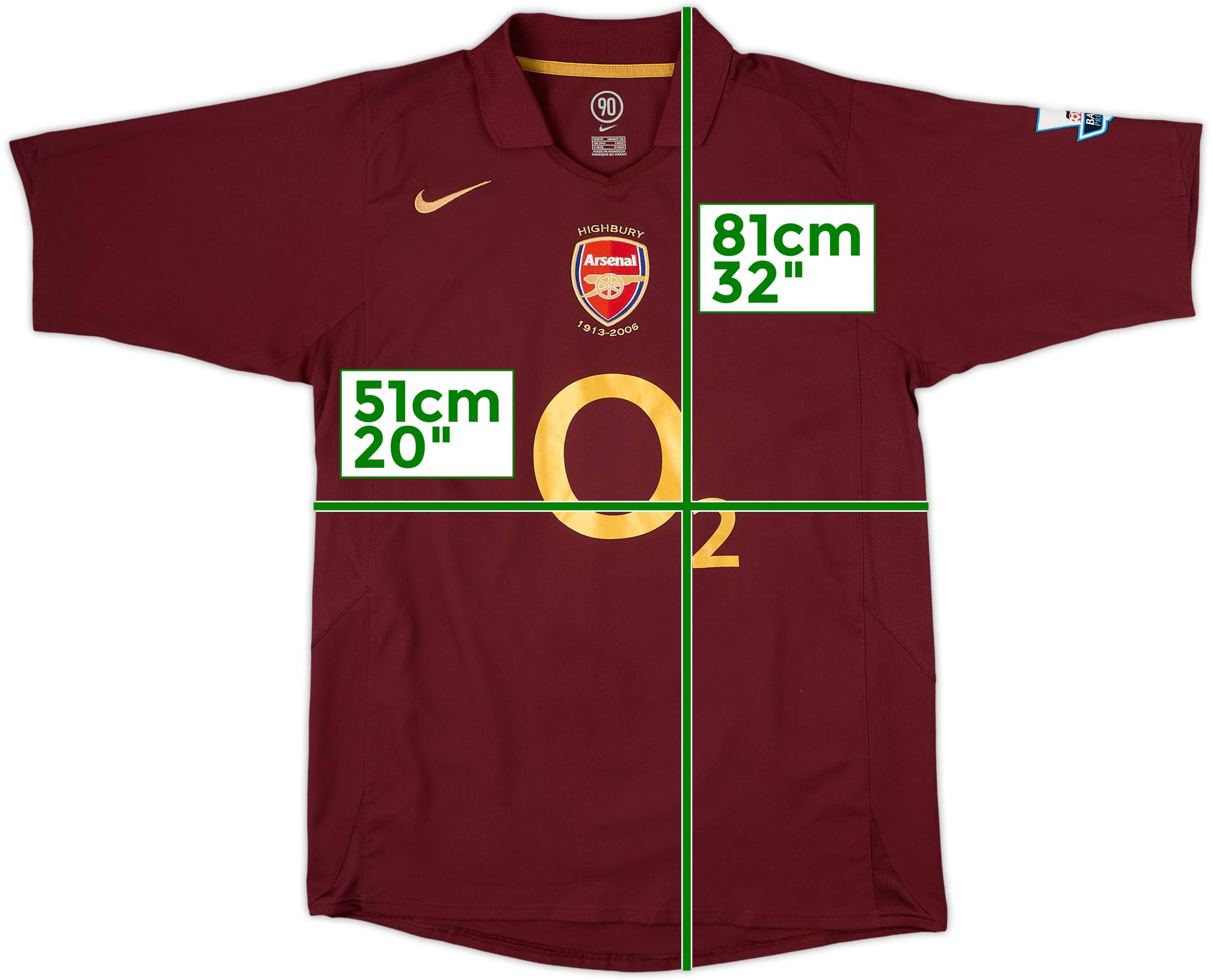 2005-06 Arsenal Home Shirt - 5/10 - (M)