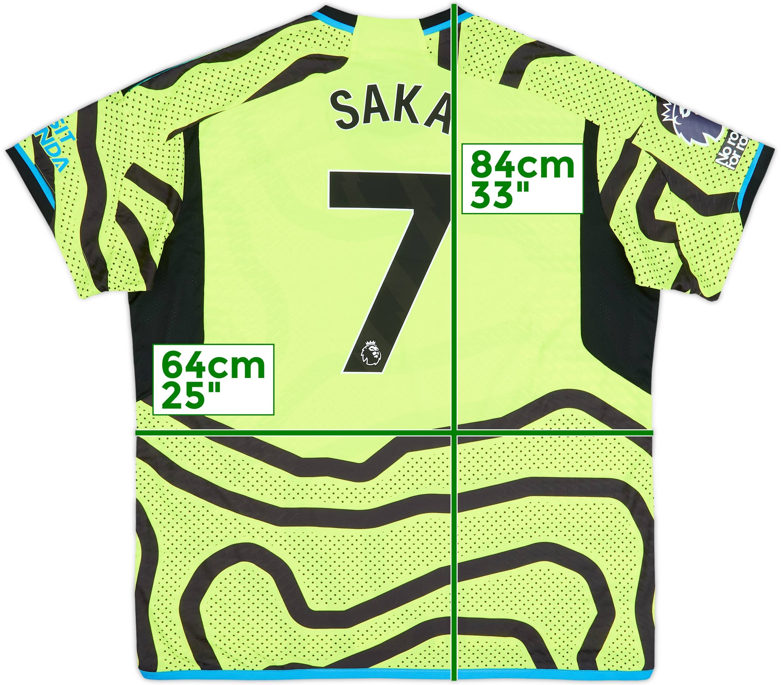 2023-24 Arsenal Authentic Away Shirt Saka #7 - 10/10 - (XXL)