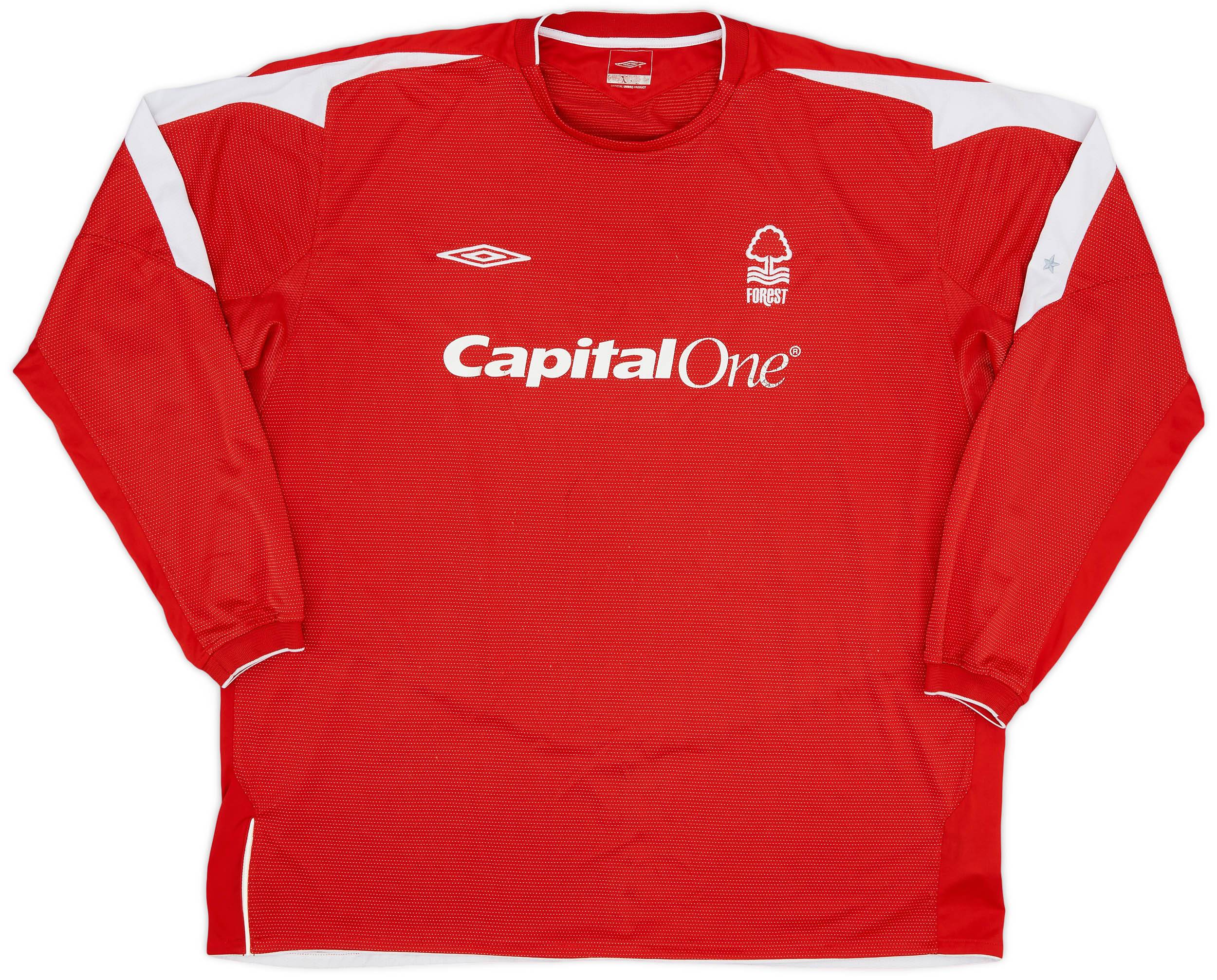 2004-06 Nottingham Forest L/S Home Shirt - 6/10 - (3XL)