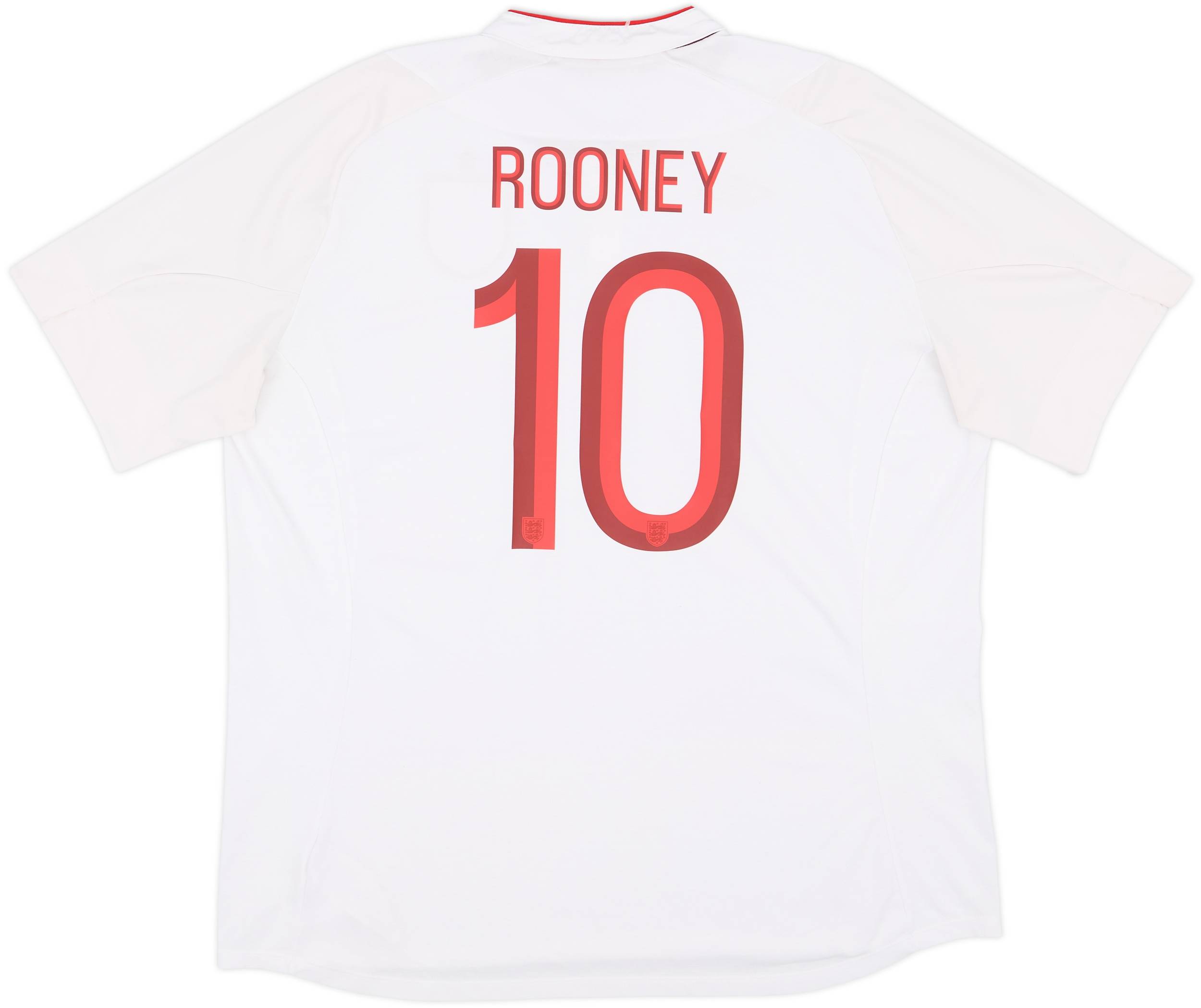 2012-13 England Home Shirt Rooney #10 - 8/10 - (3XL)