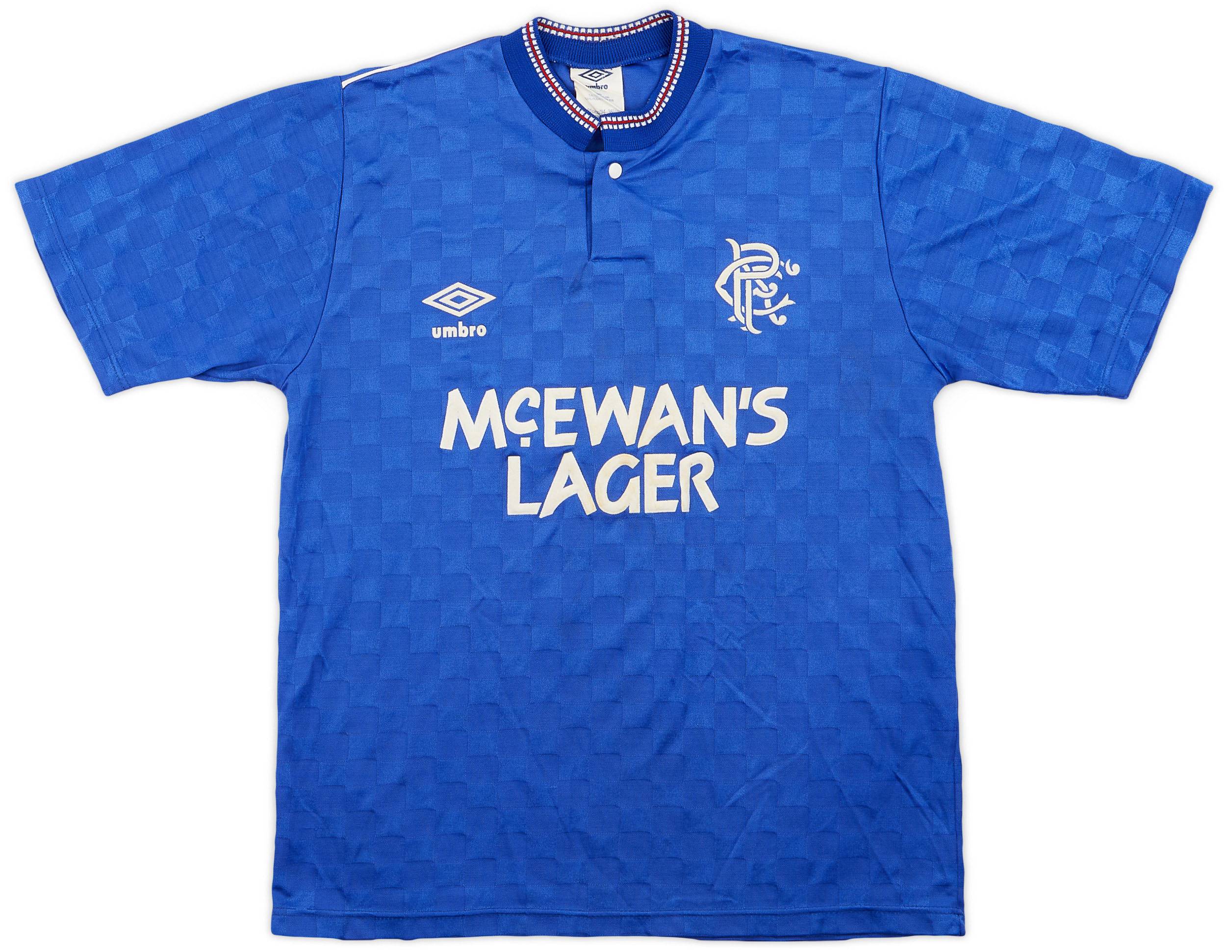 1987-90 Rangers Home Shirt #9 - 7/10 - (S)