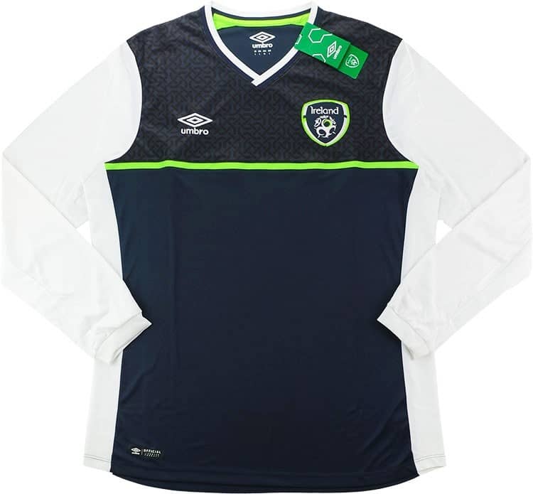 2015-16 Ireland Player Issue Away L/S Shirt