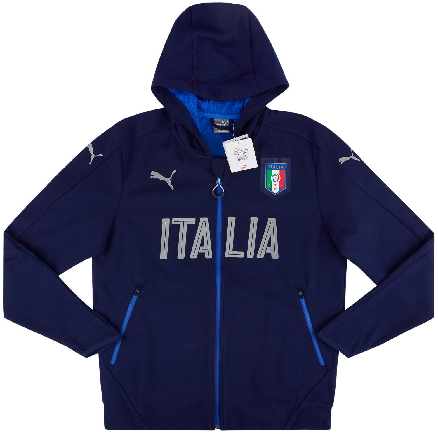 2016-17 Italy Puma Casuals Hooded Jacket (XS)