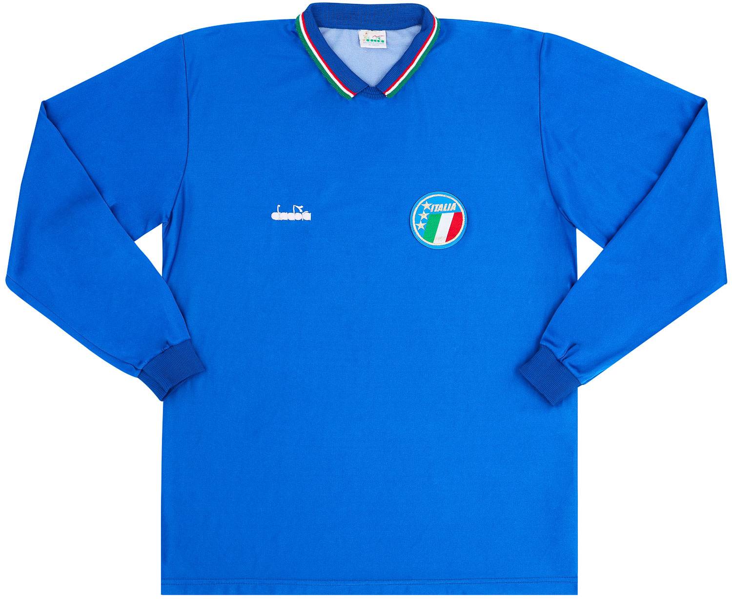 1986-91 Italy Home L/S Shirt - 5/10 - (L)