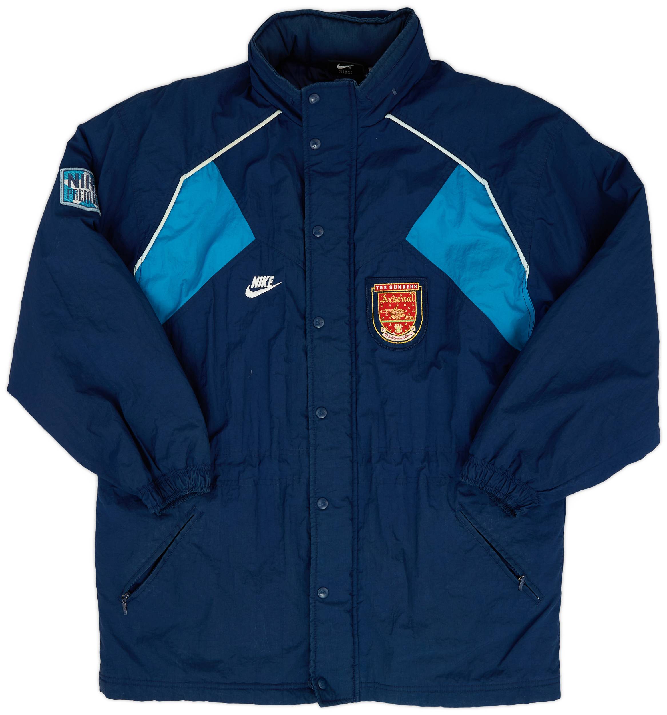 Arsenal bench coat hot sale